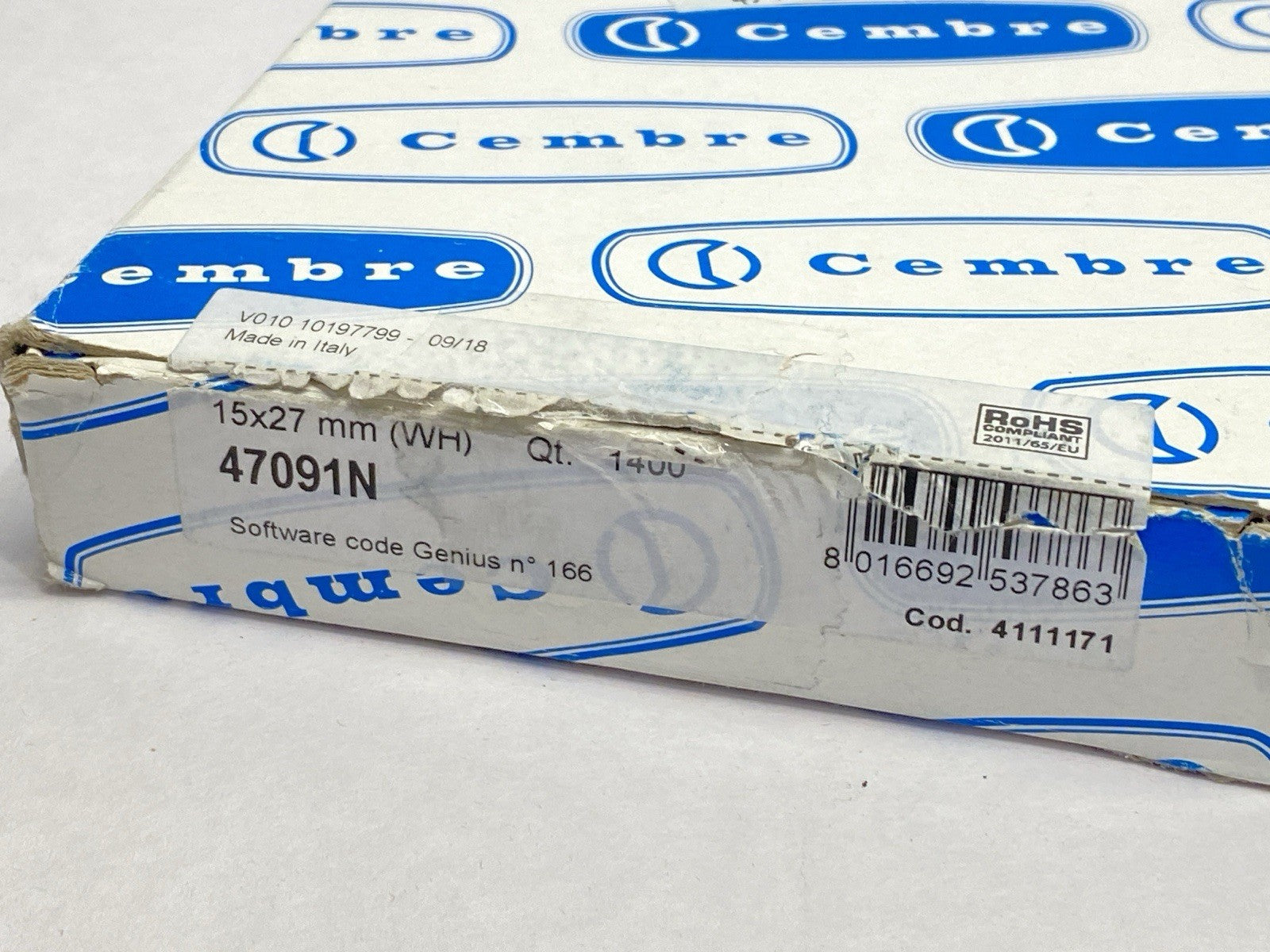 Cembre 47091N Tags For Cables And Components Pre Cut QTY OF 1400 - Maverick Industrial Sales