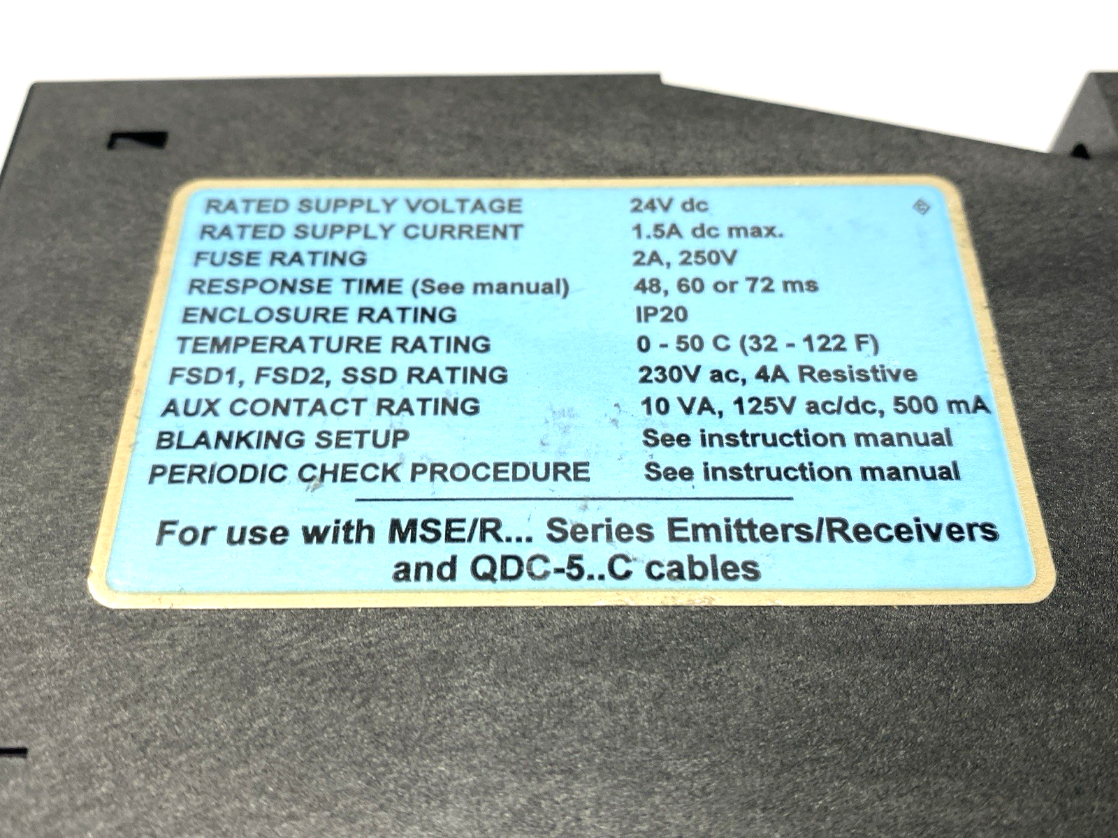 MSDINT-1 | Banner MINI-SCREEN DIN Control Module Blanking 2-Beam Floating 44469 - For parts or not working - Maverick Industrial Sales