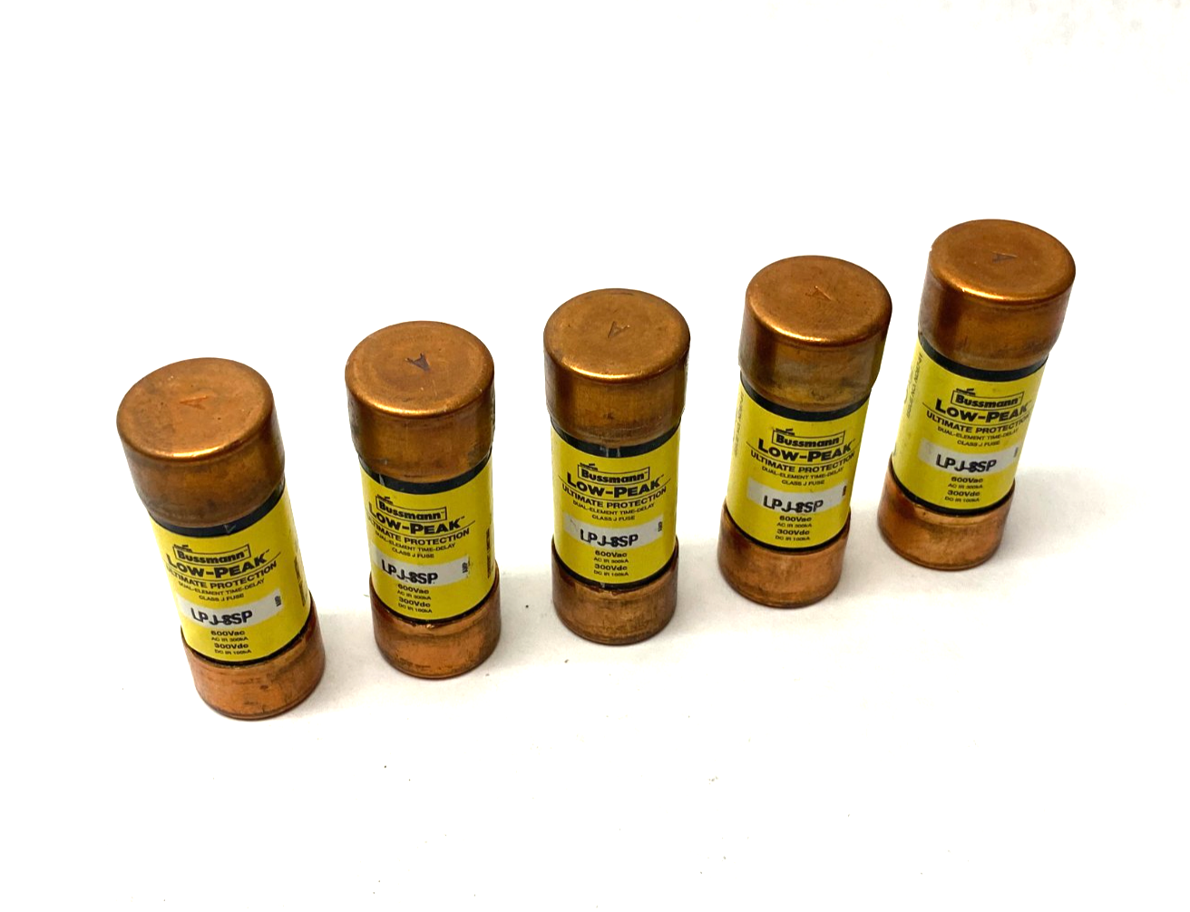 Bussmann LPJ-8SP Low-Peak Time-Delay Dual Element Fuse Class J LOT OF 5 - Maverick Industrial Sales