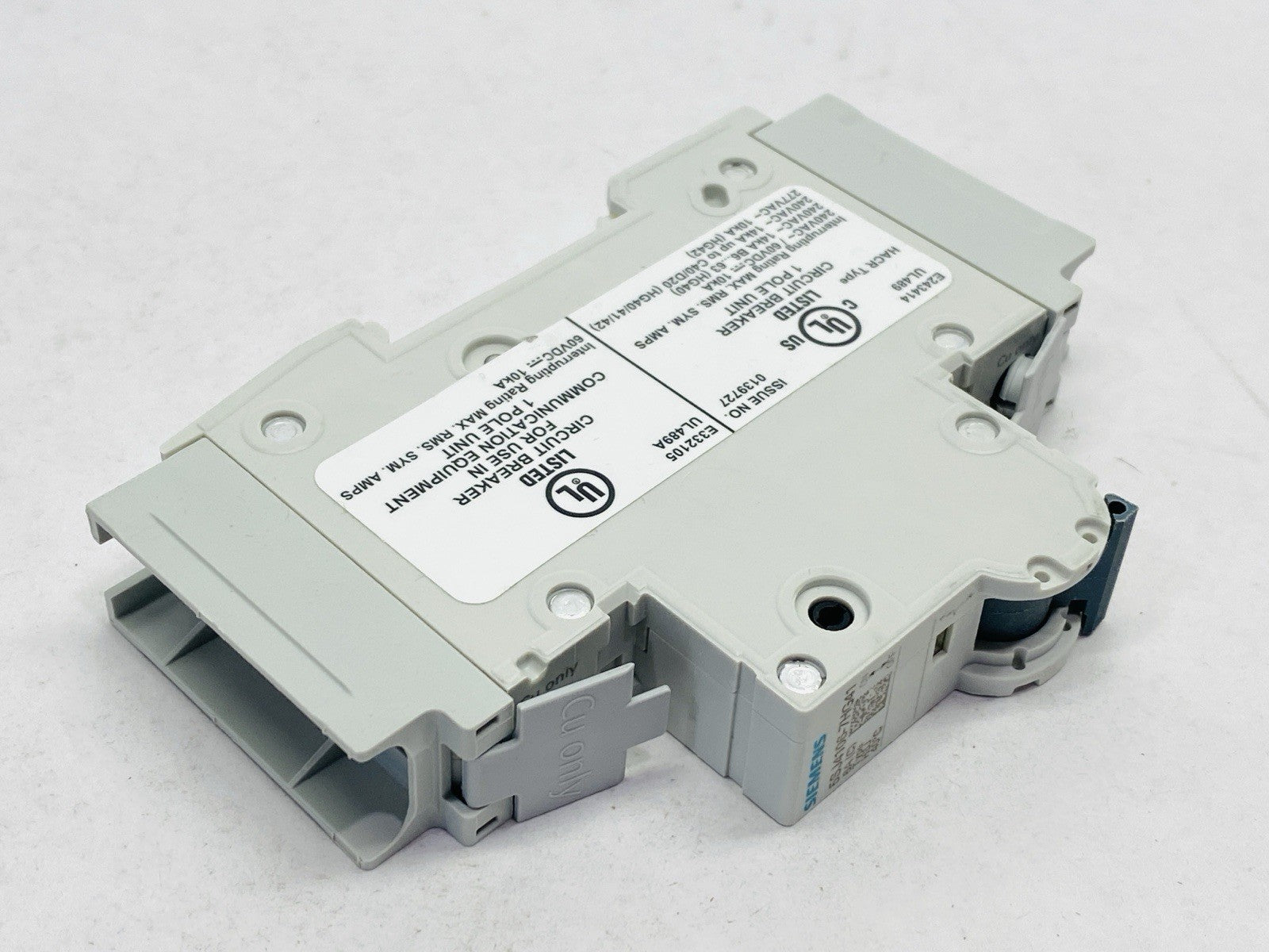 Siemens 5SJ4106-7HG41 Miniature Circuit Breaker 1-Pole 6A 240V - Maverick Industrial Sales