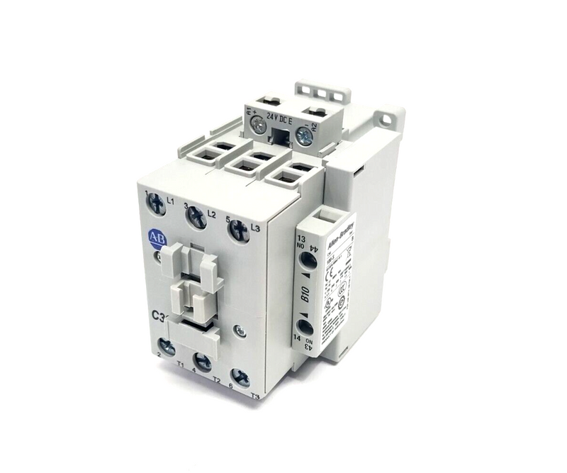 Allen Bradley 100-C30EJ10 Ser. C IEC Contactor 3P 30A 24VDC Electronic Coil - Maverick Industrial Sales