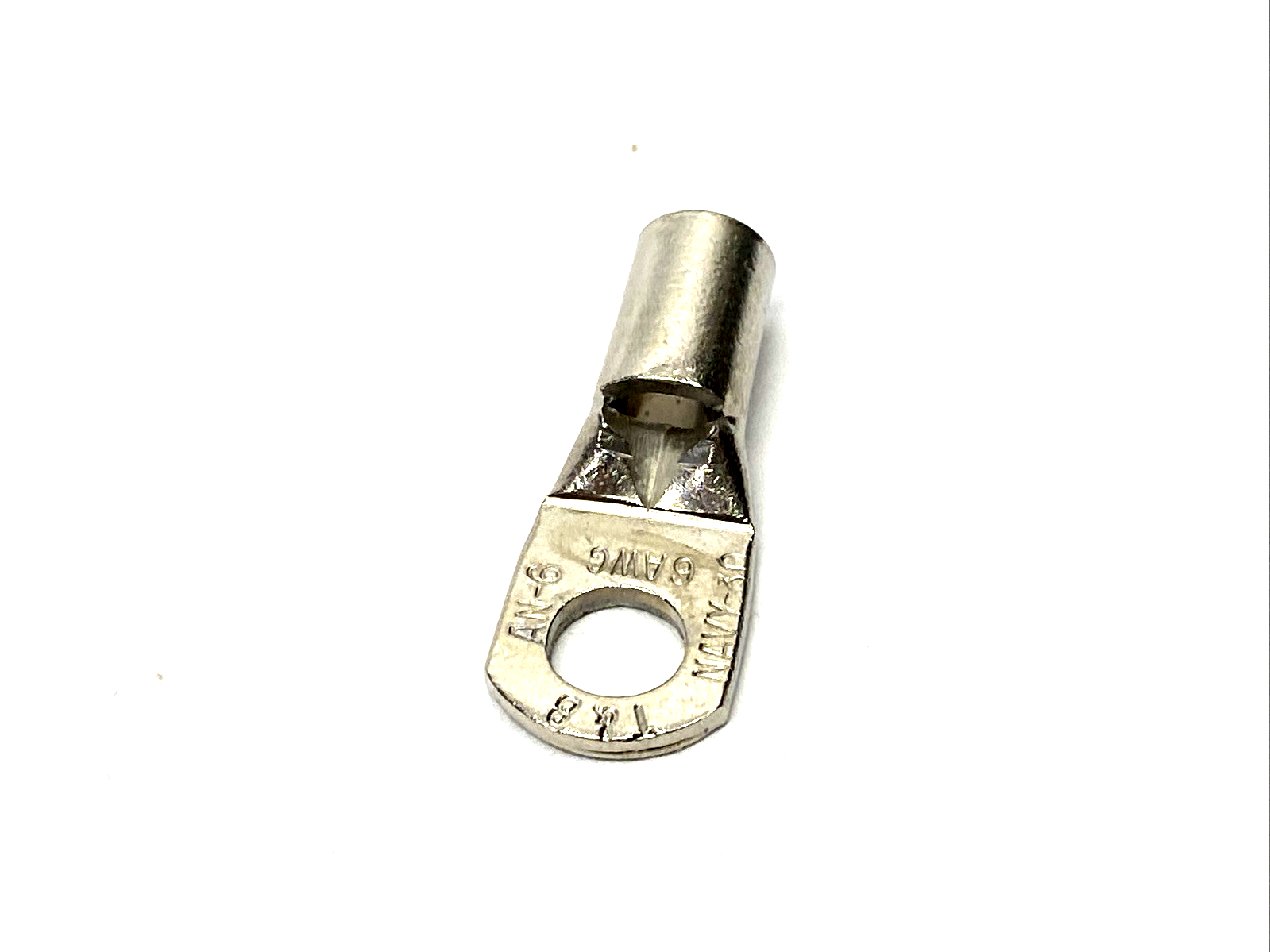 ABB E10711NP Nickel Plate Ring Terminal 6AWG 1/4" Bolt 7TAI029980R0143 10-PK - Maverick Industrial Sales