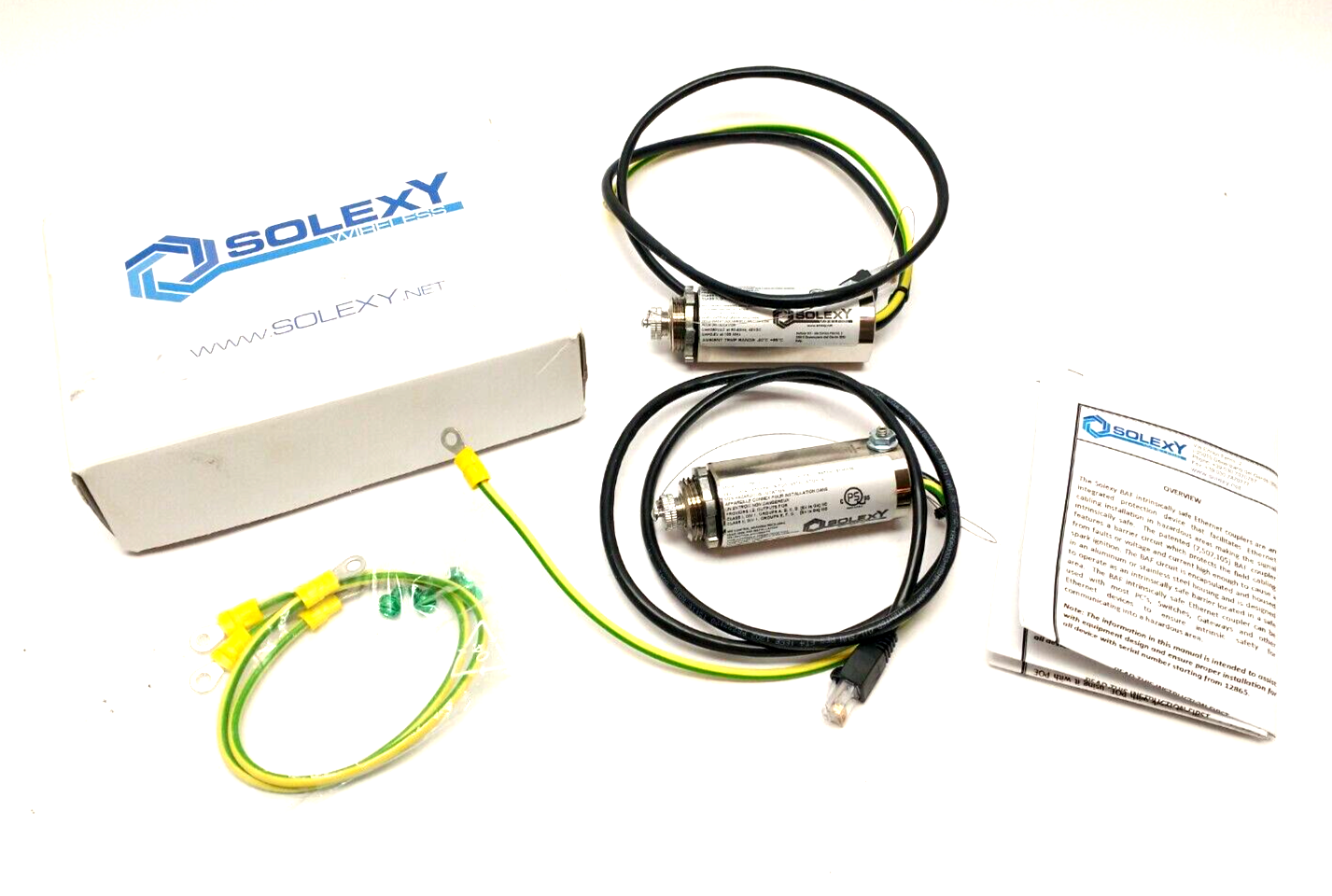 SOLEXY BAF3A0101N0036 Intrinsically Safe Ethernet Coupler M12 RJ45 BOX OF 2 - Maverick Industrial Sales