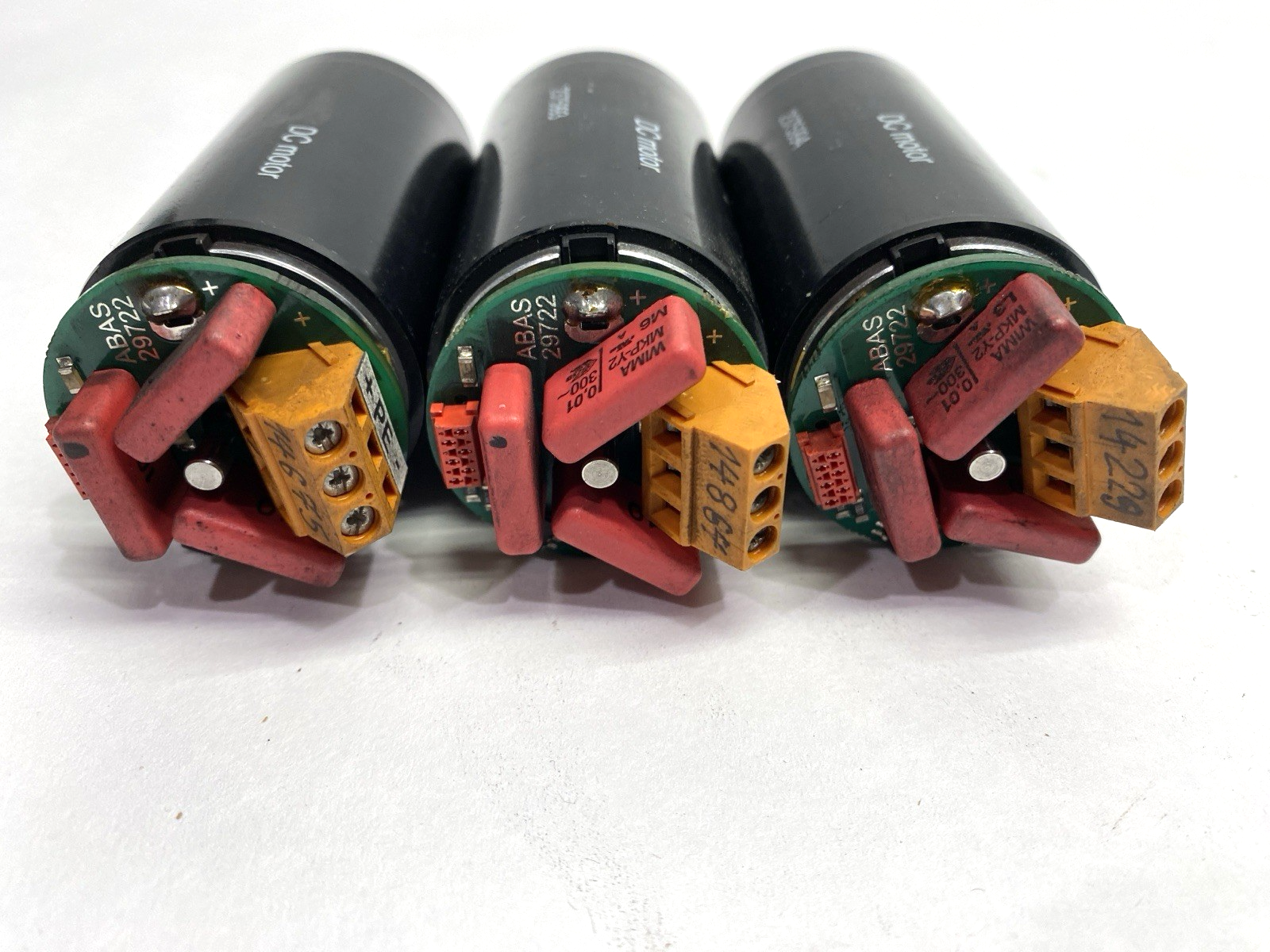2311102 2375993 2375994 | 2311102, 2375993 & 2375994 DC Motor w/ AB722 PCB Board LOT OF 3 - Used - Maverick Industrial Sales