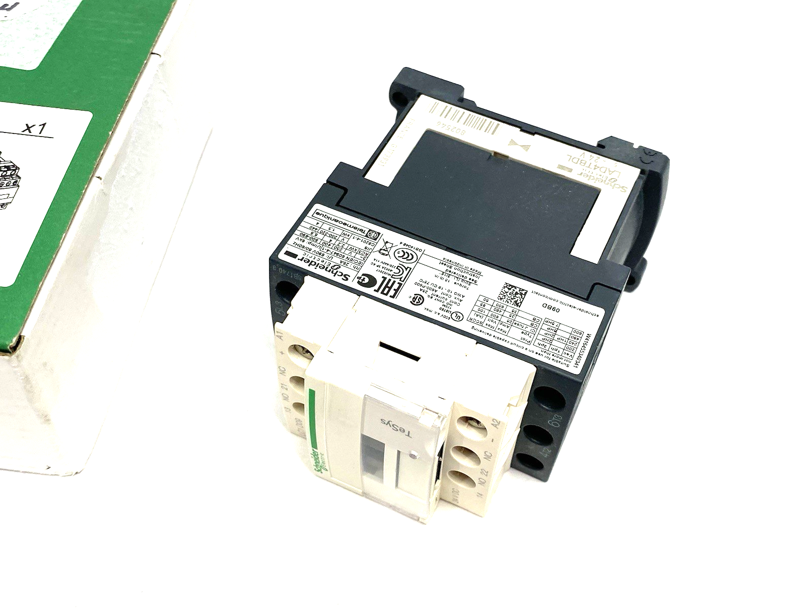 LC1D09BD | Schneider Electric IEC Contactor TeSys Deca Nonreversing 9A 5HP at 480V - New – Open box - Maverick Industrial Sales