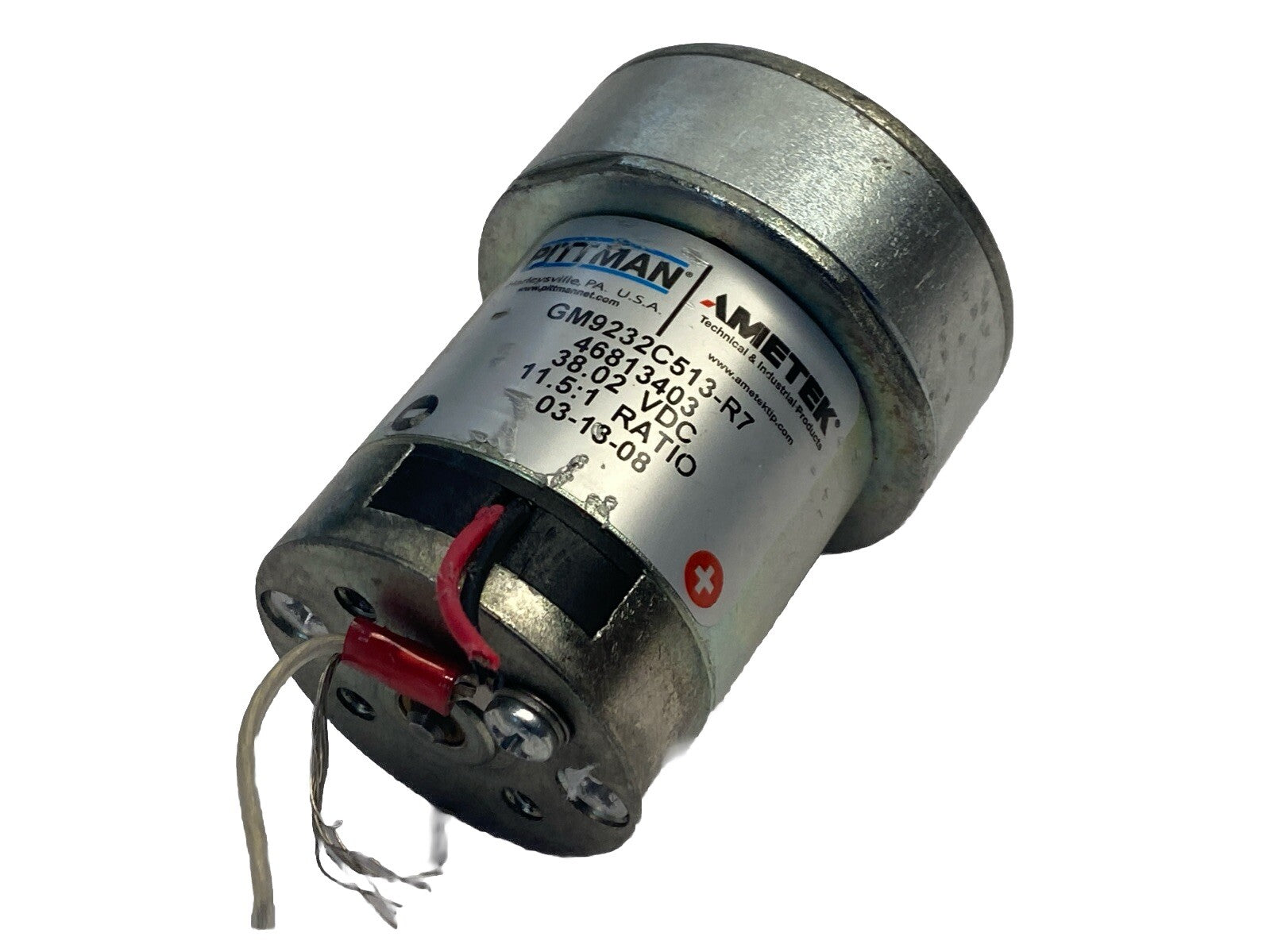 Ametek Pittman GM9232C513-R7 Gearmotor 38.2VDC 11.5:1 Ratio 46813403 - Maverick Industrial Sales