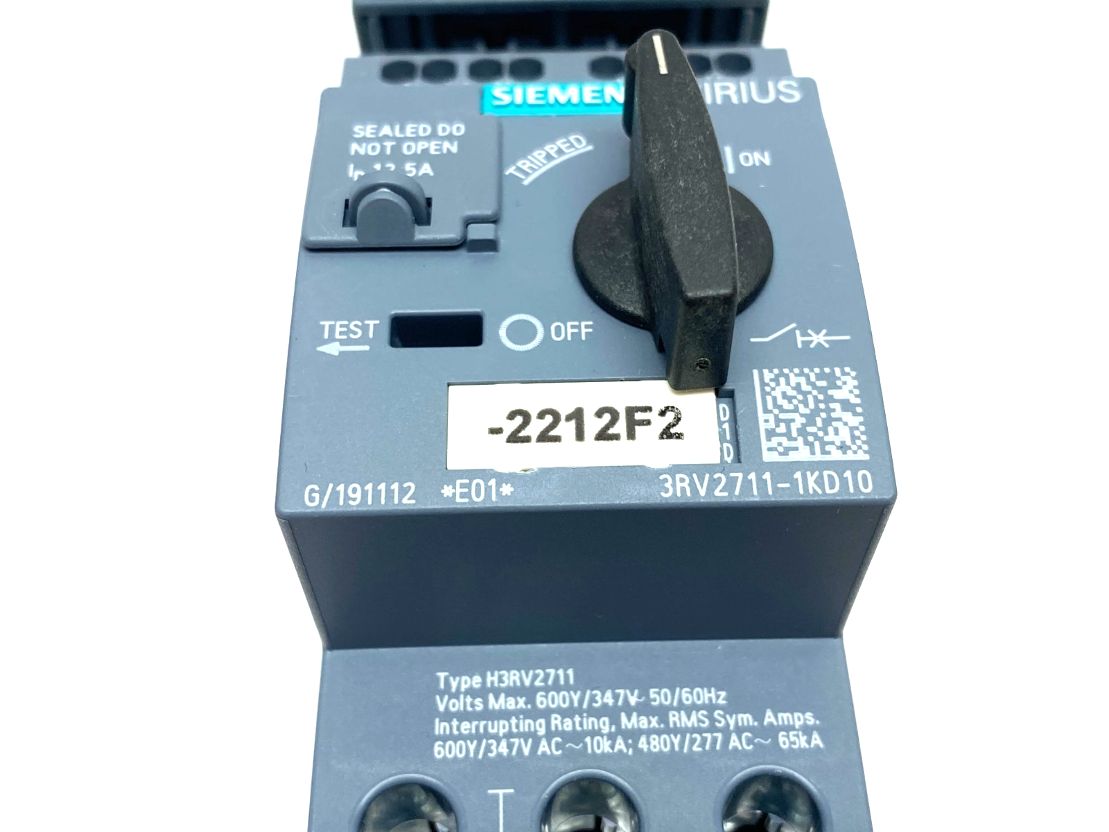 Siemens 3RV2711-1KD10 SIRIUS Motor Protector Circuit Breaker Frame Size S00 - Maverick Industrial Sales