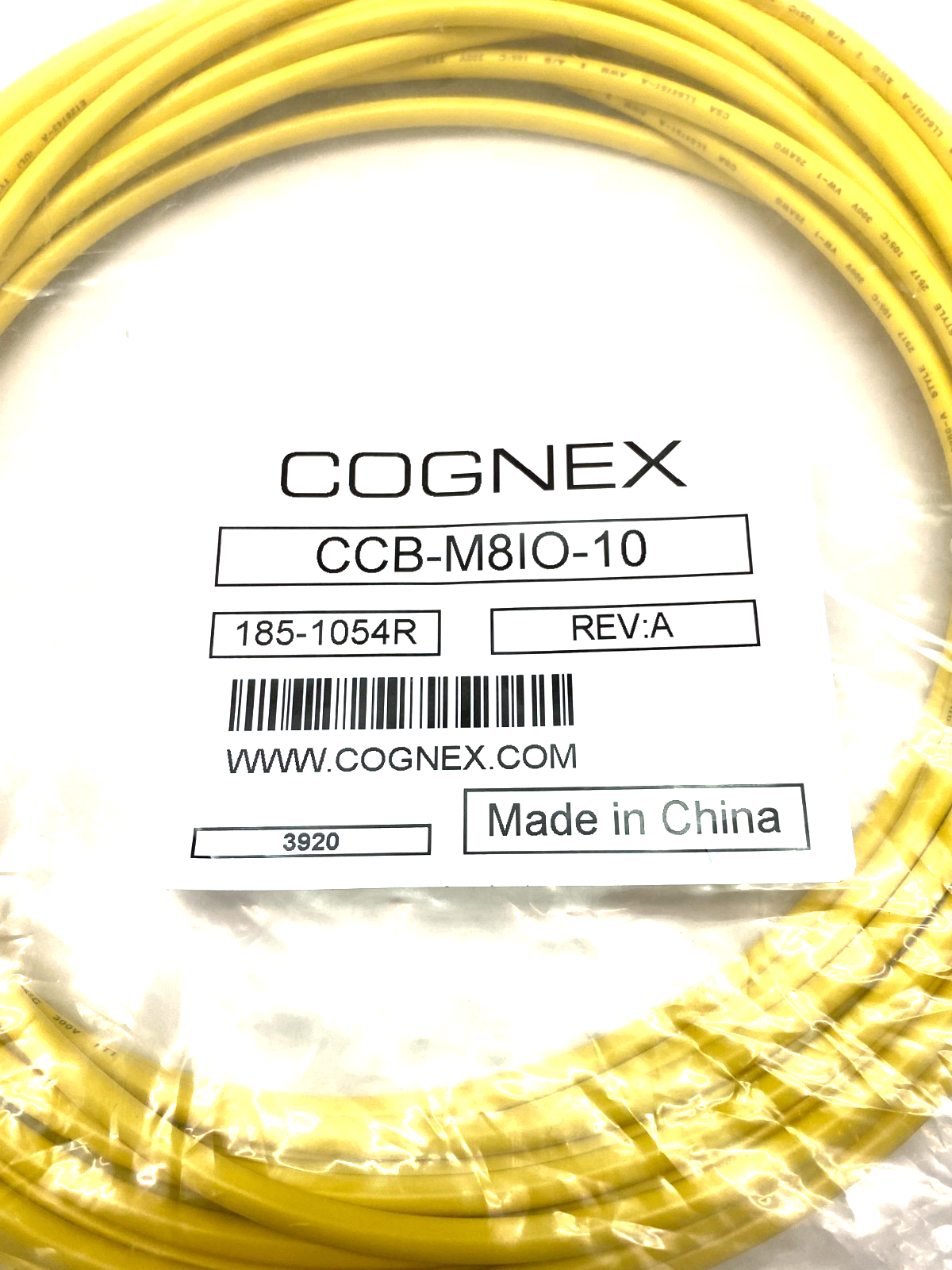 CCB-M8IO-10 | Cognex Breakout Cable Single Ended 185-1054R - New – Open Box - Maverick Industrial Sales