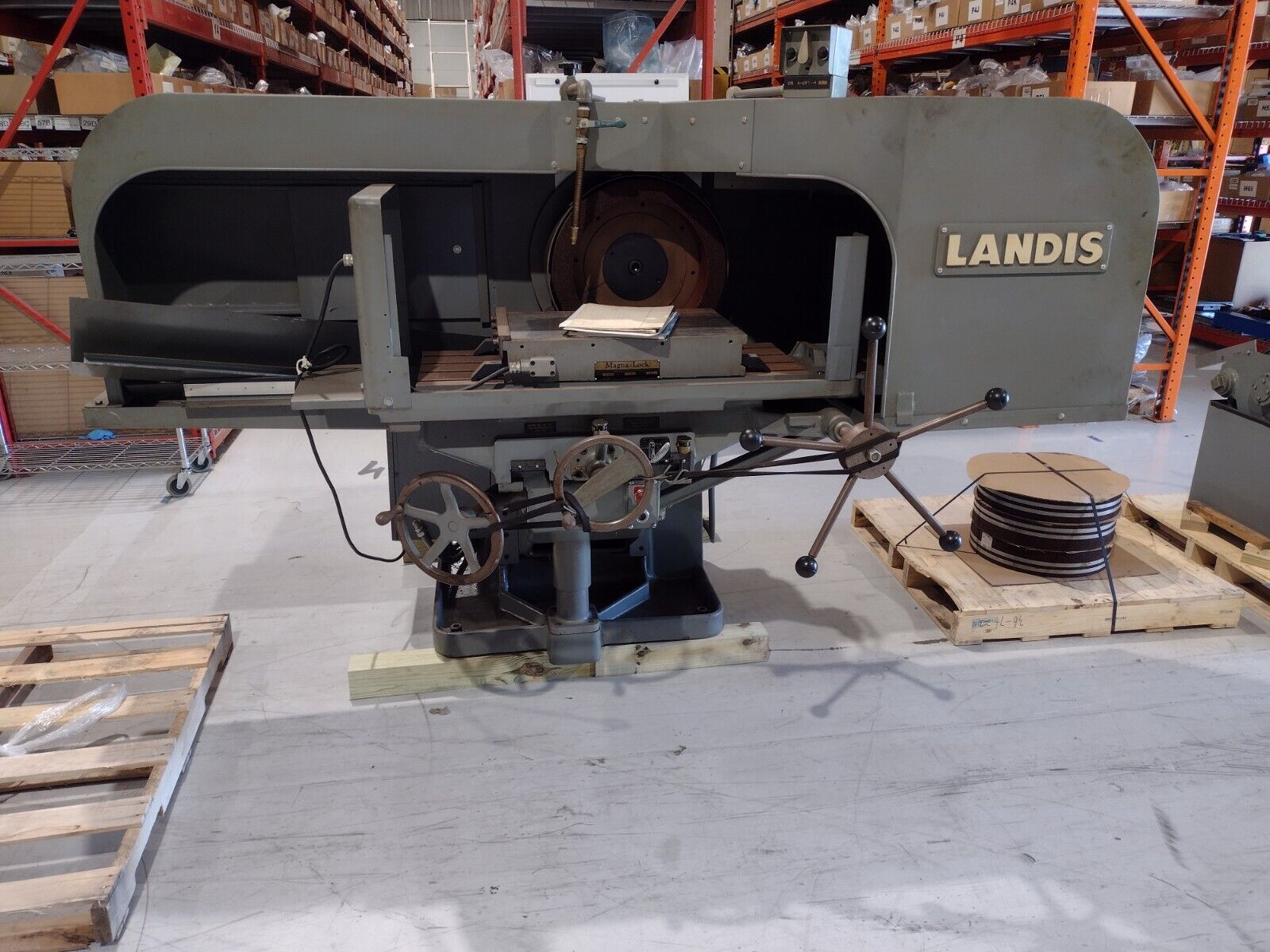 Landis F-18 Face Grinder and Coolant Pump - Maverick Industrial Sales
