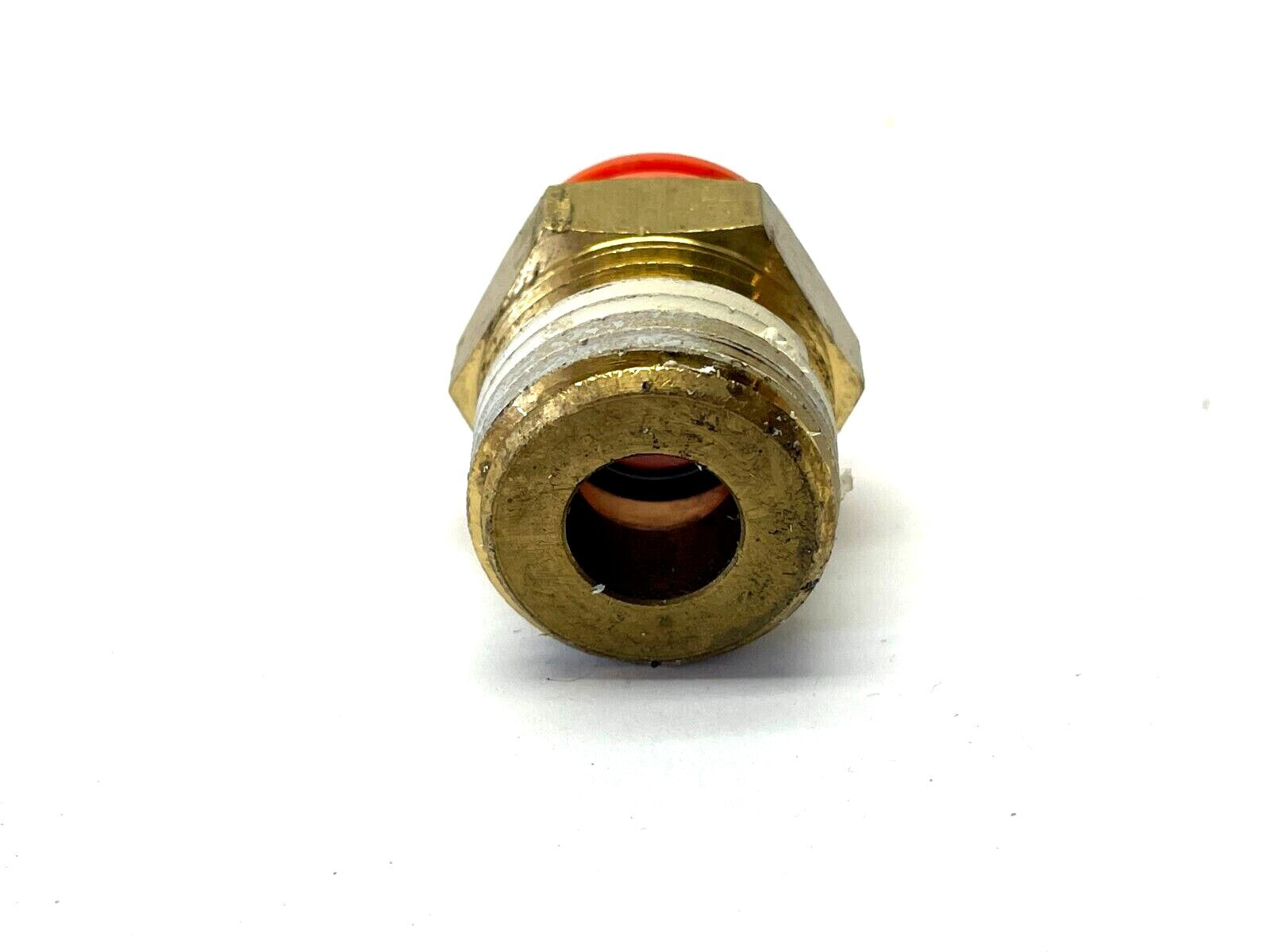 KQ2S13-37AS | SMC Hex Head Connector Fitting 1/2" One Touch 1/2" NPT LOT OF 6 - Used - Maverick Industrial Sales