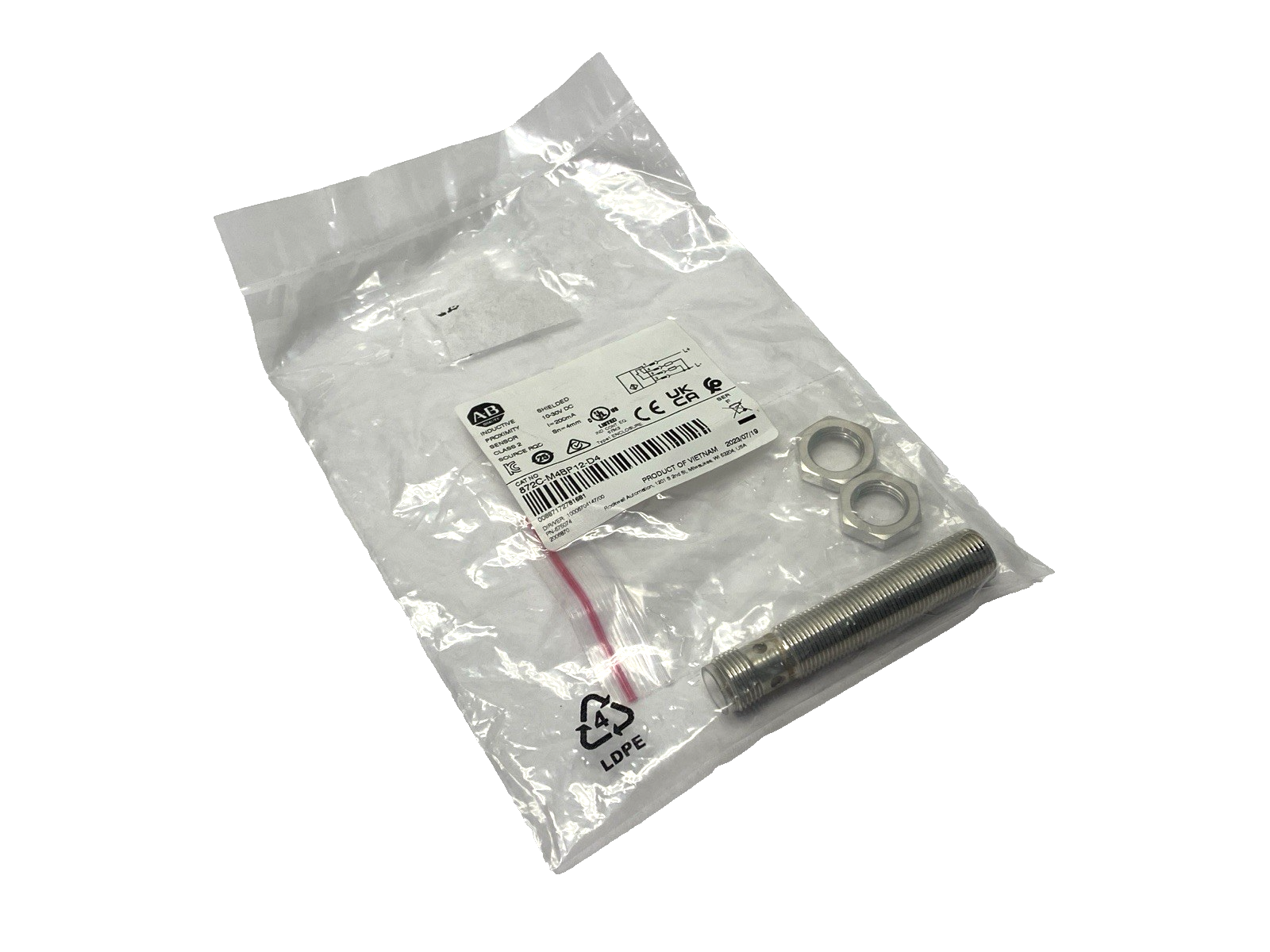 Allen Bradley 872C-M4BP12-D4 Ser. F Inductive Proximity Sensor 4mm Sense Distan. - Maverick Industrial Sales