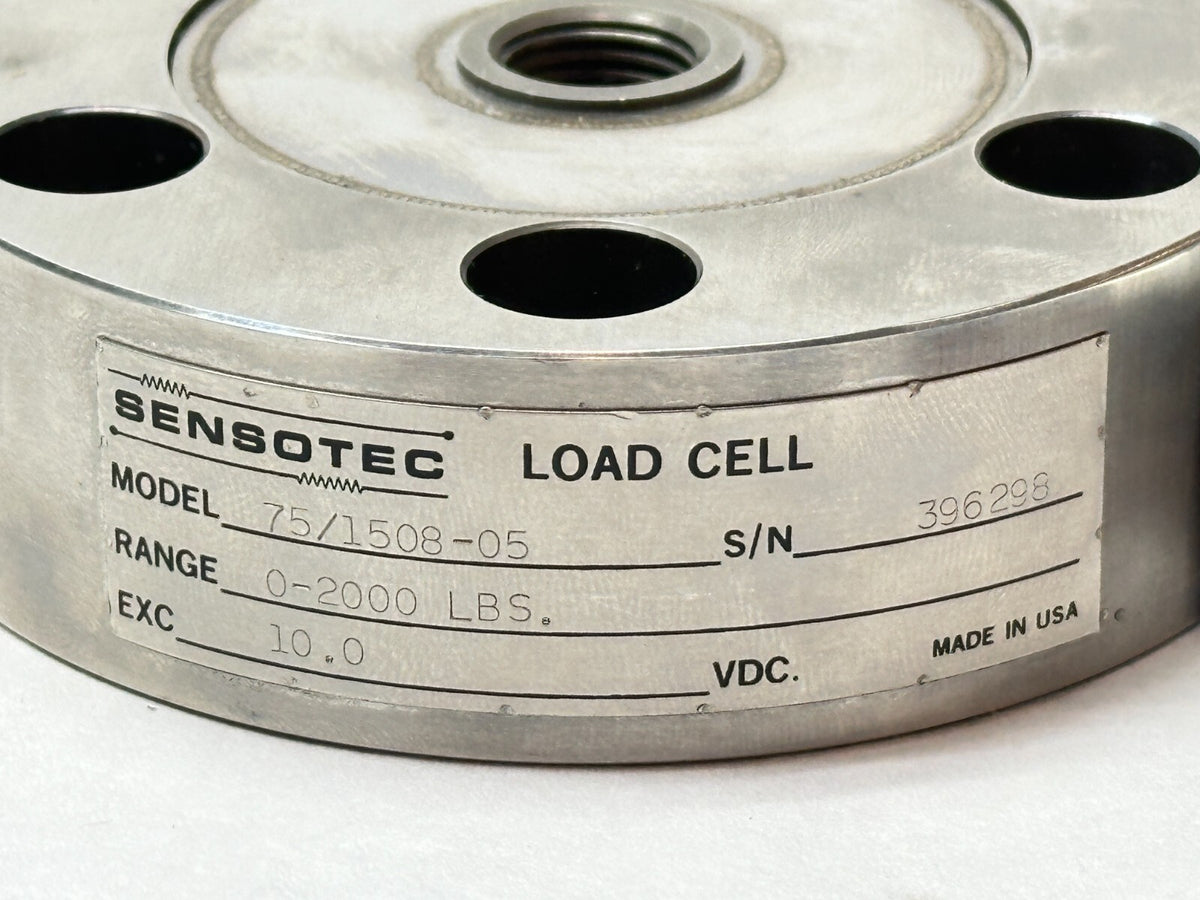 75/1508-05 | Sensotec Load Cell 0-2000LBS 10VDC - Used - Maverick Industrial Sales