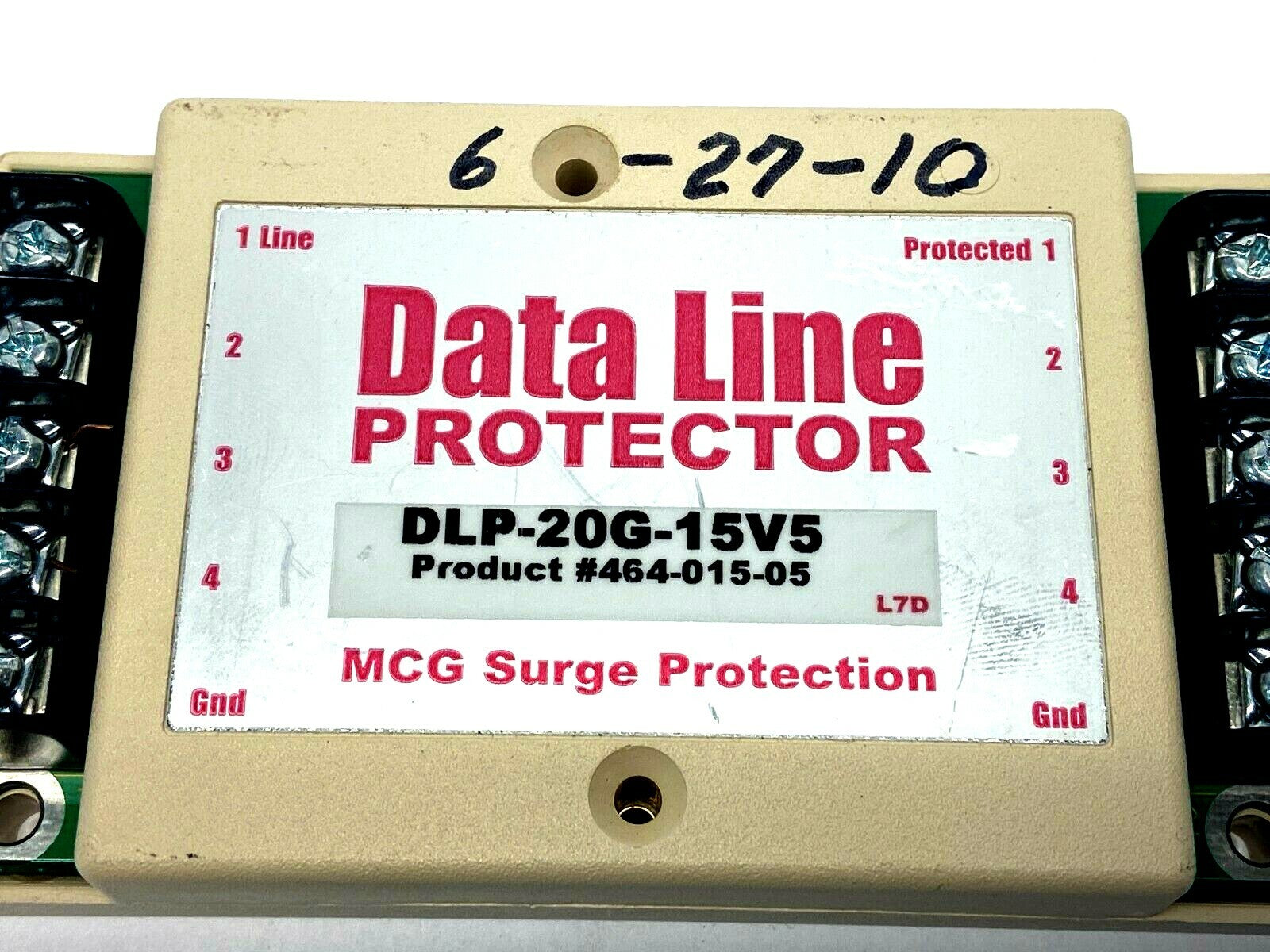 MCG Surge Protection 464-015-05 Data Line Protector DLP-20G-15V5 - For parts or not working - Maverick Industrial Sales