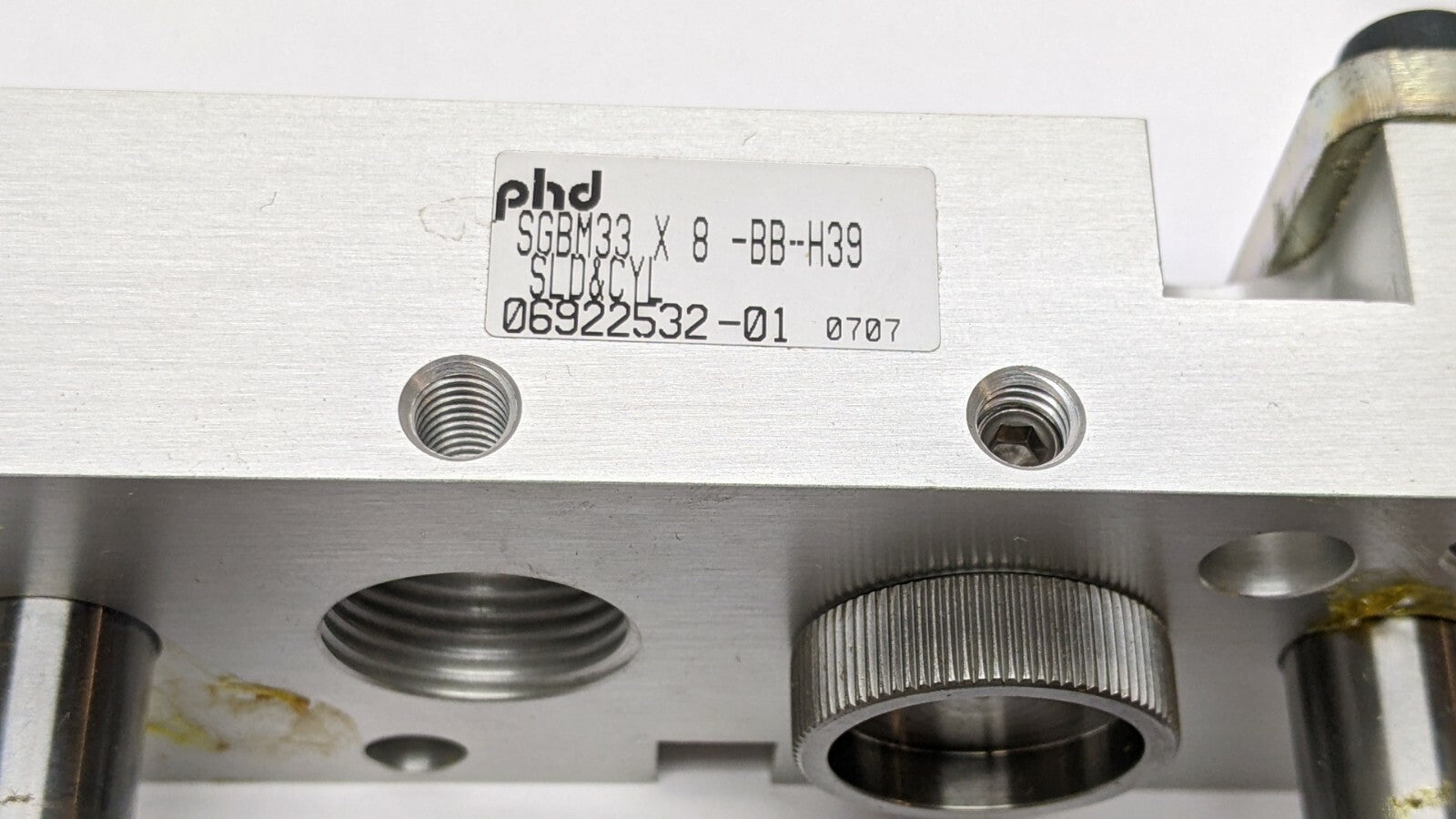 PHD SGBM33x8-BB-H39-H4 Slide & Rodless Cylinder 06922532-01 - Maverick Industrial Sales