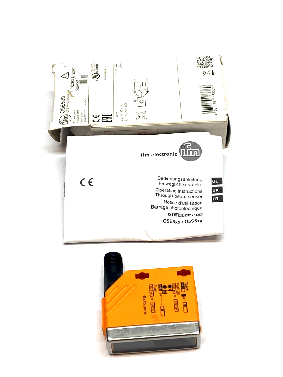 O5E500 | IFM Through-Beam Photoelectric Sensor Receiver 25m PNP - New – Open box - Maverick Industrial Sales