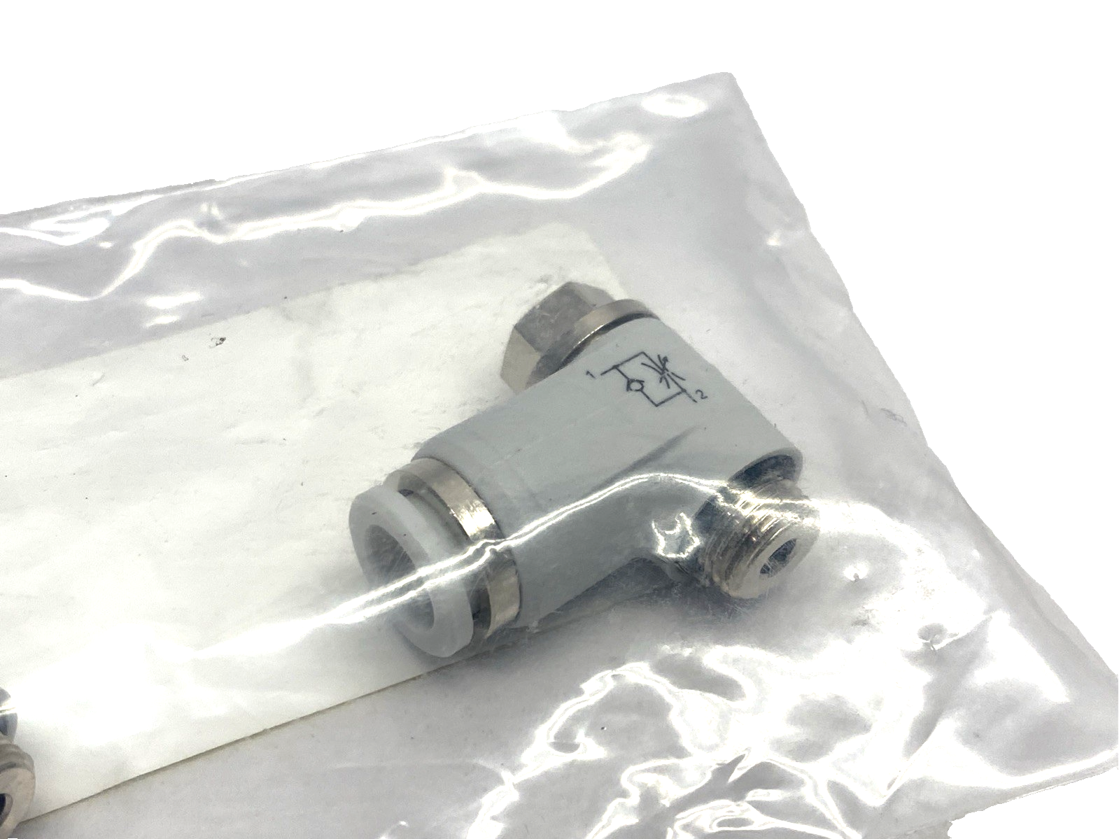 Bosch Rexroth R980025644 HP2/E Pneumatic Flow Control Fitting Kit, 8mm Tube 2-PK - Maverick Industrial Sales