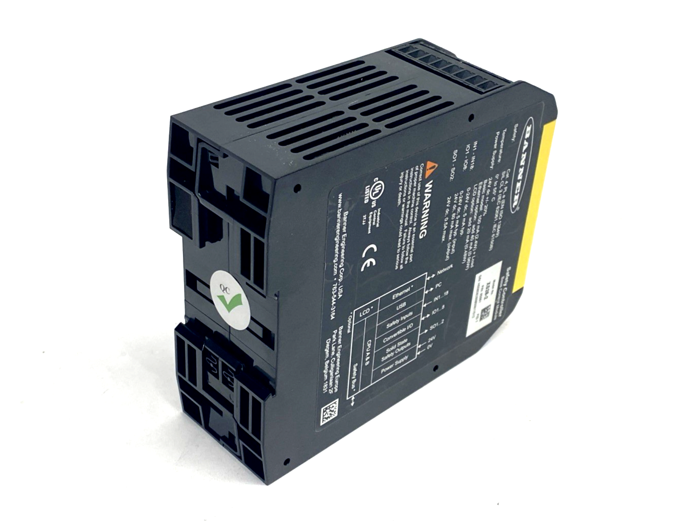 Banner XS26-2 Safety Controller, 26 Input, Expandable 24VDC 100mA 85061 - Maverick Industrial Sales