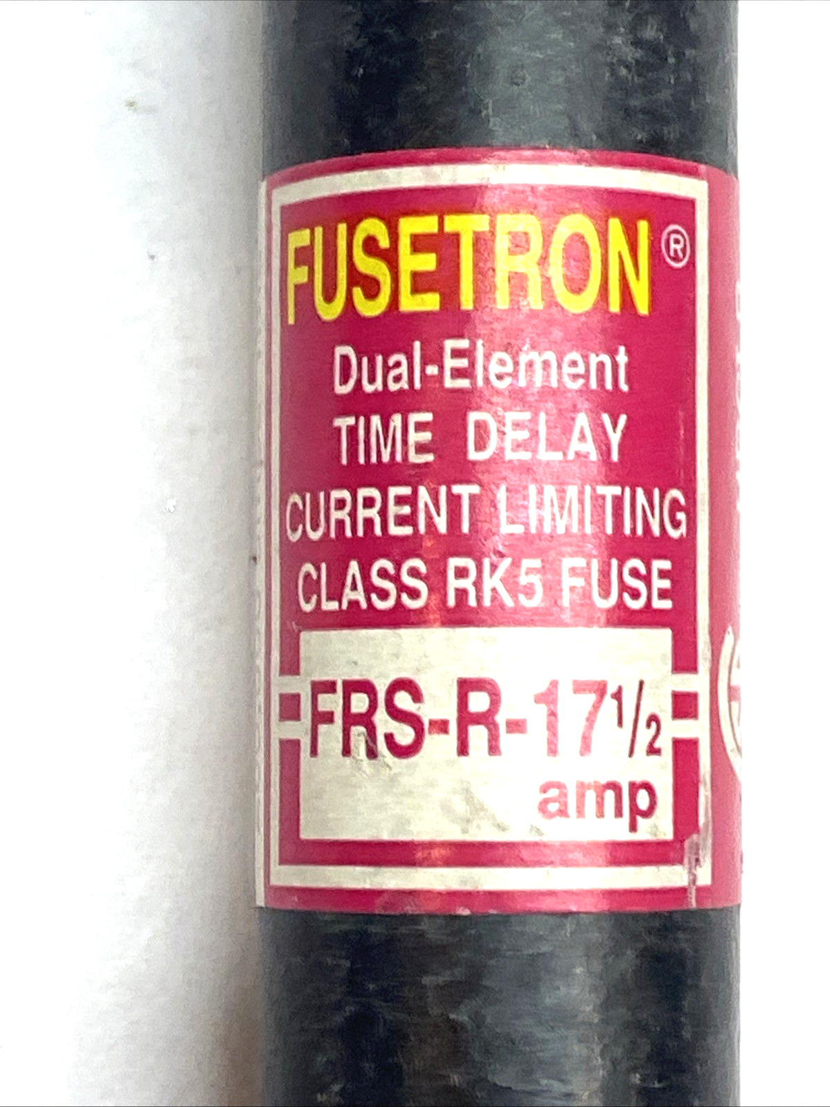 Bussmann FRS-R-17-1/2 Fusetron Time Delay Fuse 17.5A 600VAC LOT OF 4 - Maverick Industrial Sales