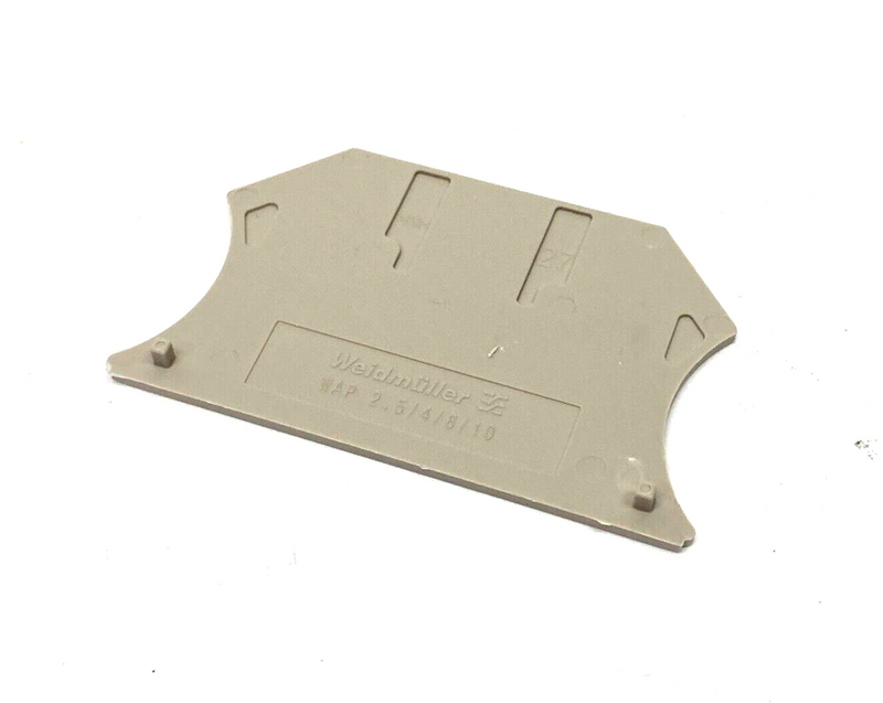 Weidmuller WAP 2.5-10 Terminal Block End Plate, Dark Beige 1050000000 LOT OF 10 - Maverick Industrial Sales