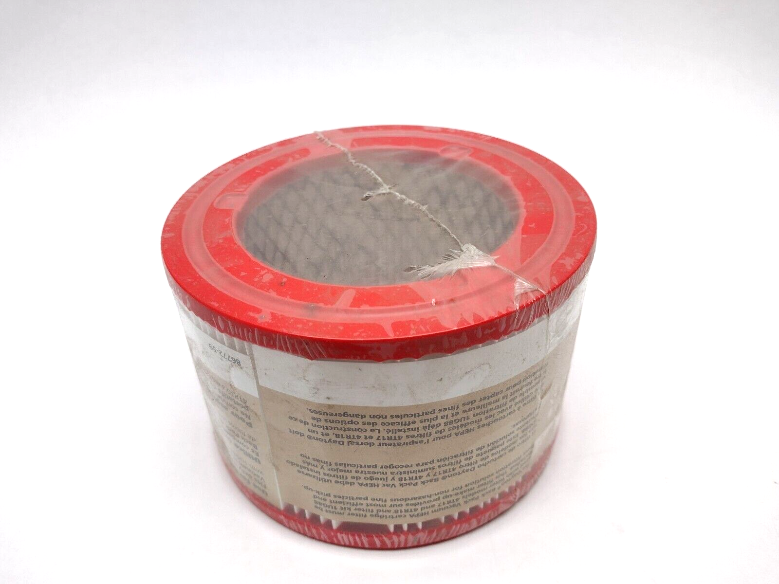 Dayton (1) 1UG89 Vacuum Accessory Back Pack HEPA Cartridge Filter 0.3 Microns - Maverick Industrial Sales