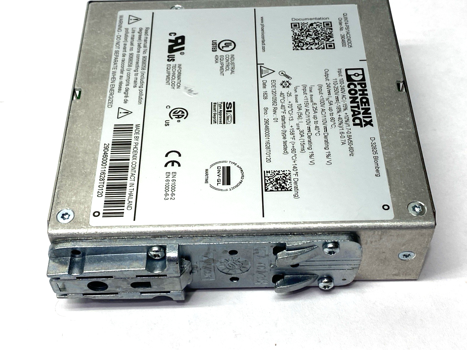 Phoenix Contact QUINT4-PS/1AC/24DC/5 Power Supply 24VDC 5A 120W 2904600 - Maverick Industrial Sales