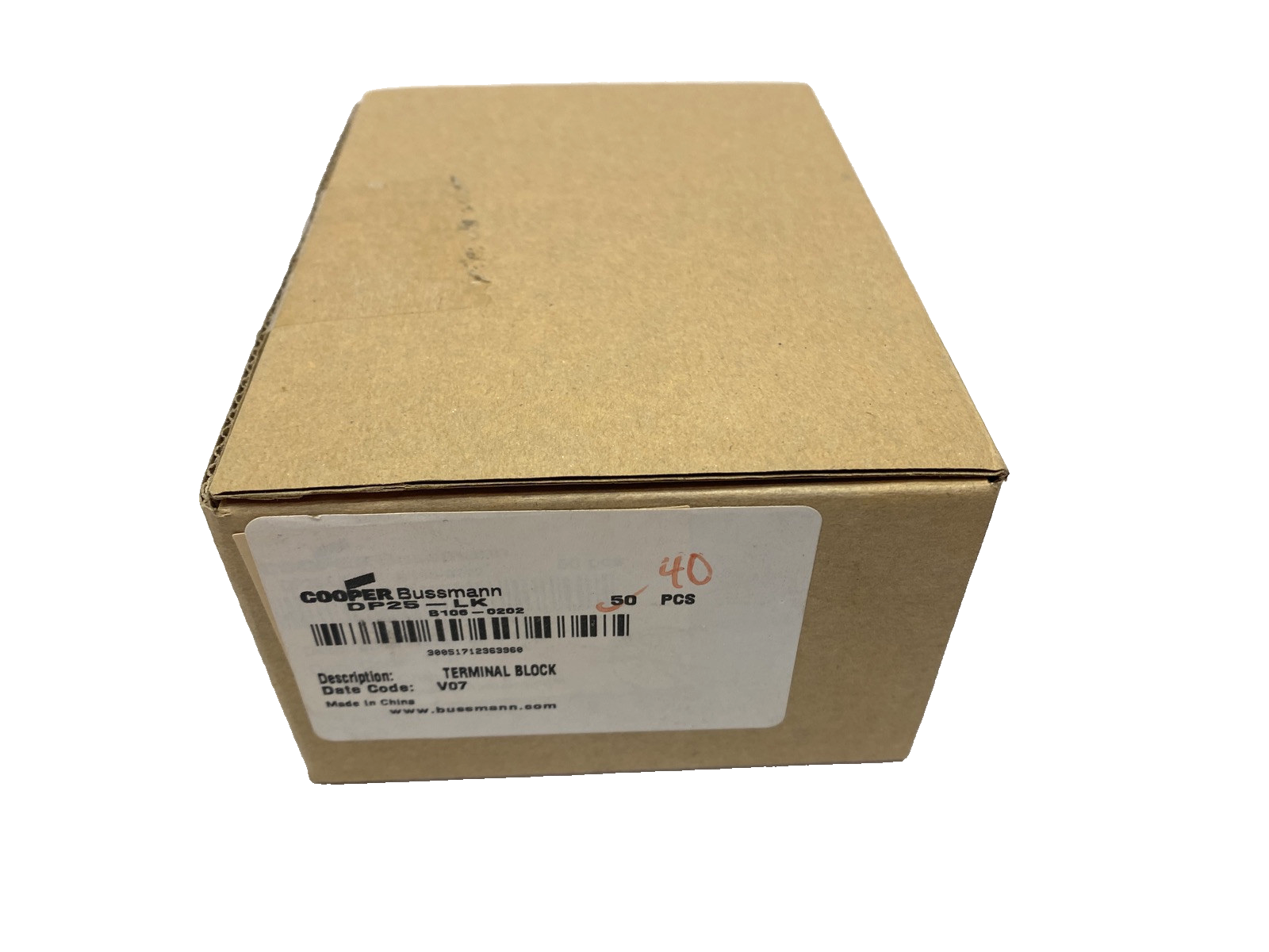 Cooper Bussmann DP25-LK Terminal Block LOT OF 40 - Maverick Industrial Sales