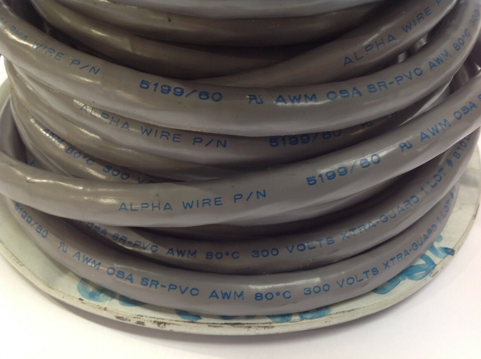 5199/60 | Alpha Wire XTRA-Guard 22AWG 60 Conductor Wire 75'ft Spool - New - Maverick Industrial Sales