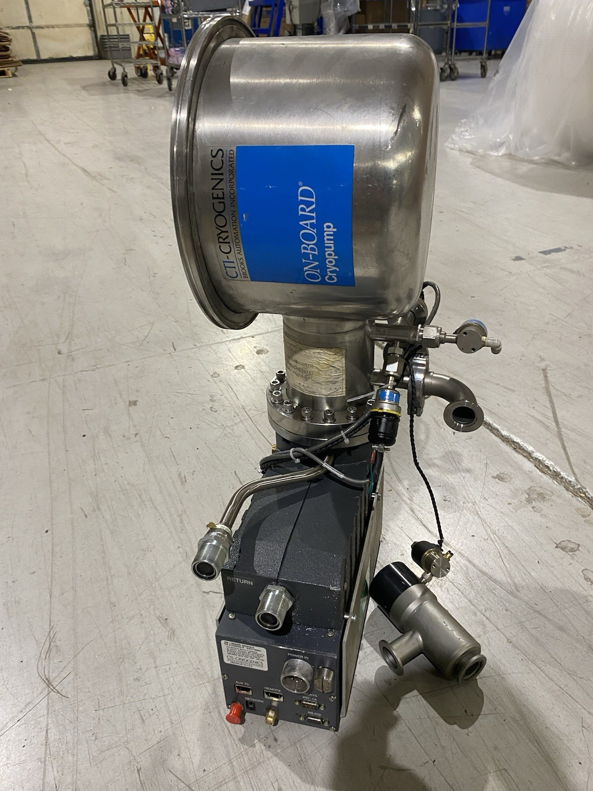 8116449G001R | CTI Cryogenics OnBoard Cryopump FOR PARTS/REPAIR - For parts or not working - Maverick Industrial Sales
