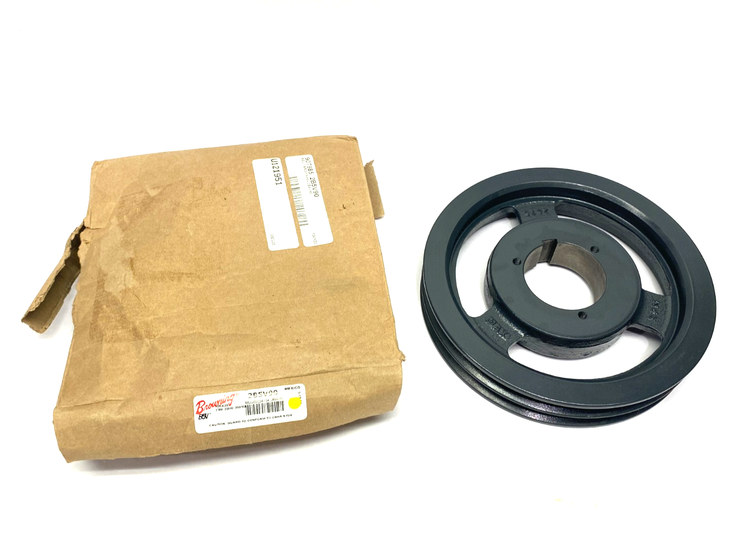 Browning 2B5V90 Dual-Groove Split Taper Sheave, Cast Iron - Maverick Industrial Sales