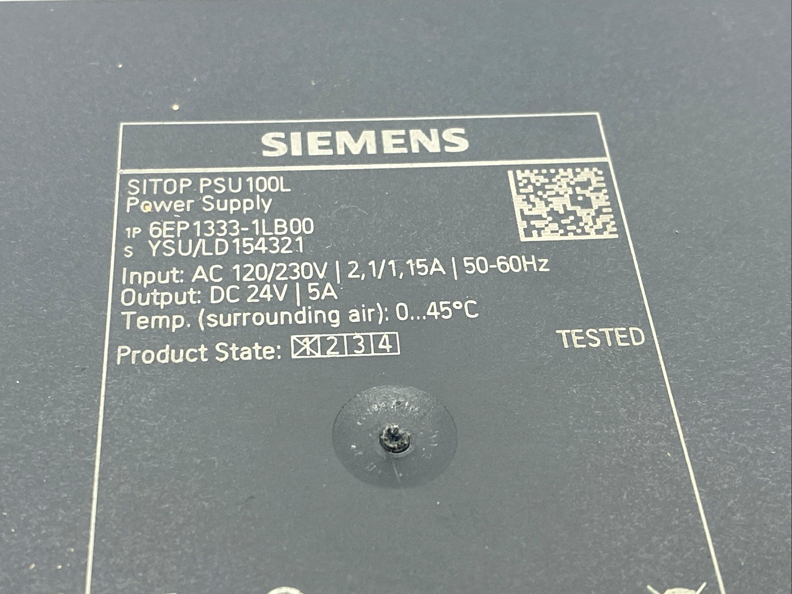 Siemens 6EP1333-1LB00 Stabilized Power Supply Unit 120/230VAC 24VDC 5A - Maverick Industrial Sales