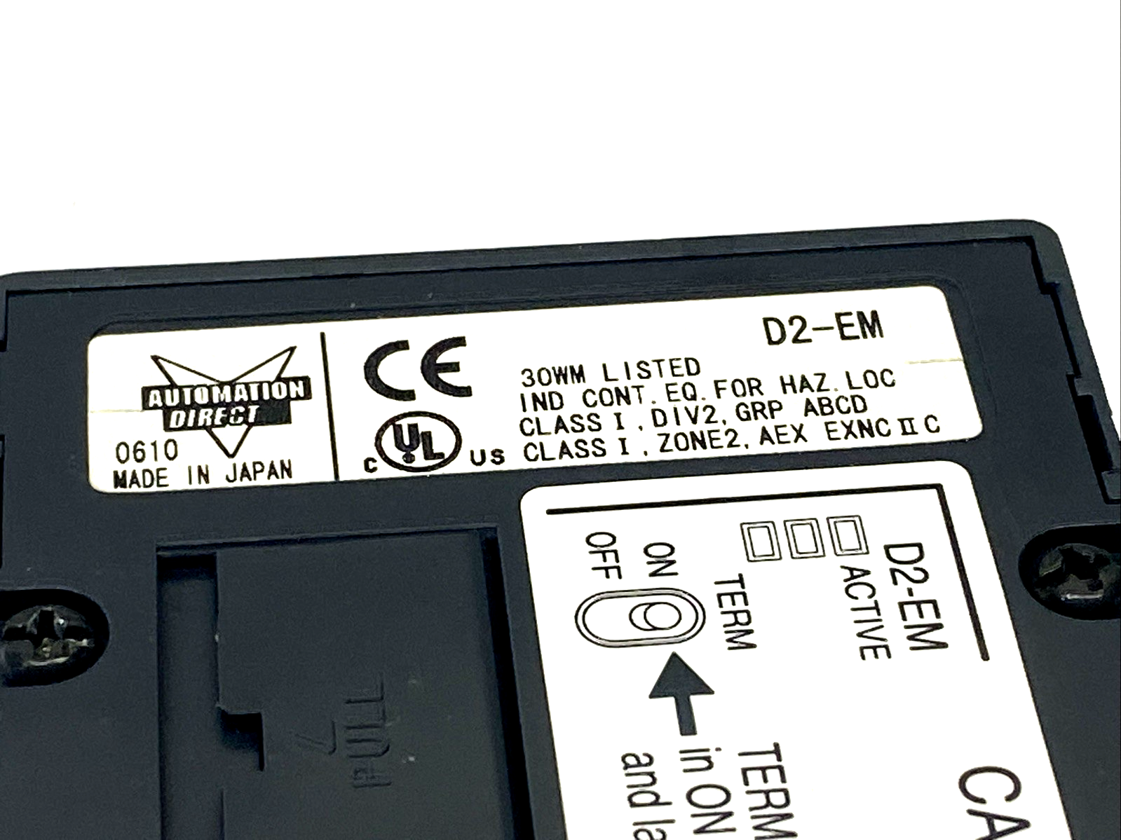 D2-EM | Automation Direct DirectLOGIC DL205 Local I/O Expansion Module - Used - Maverick Industrial Sales