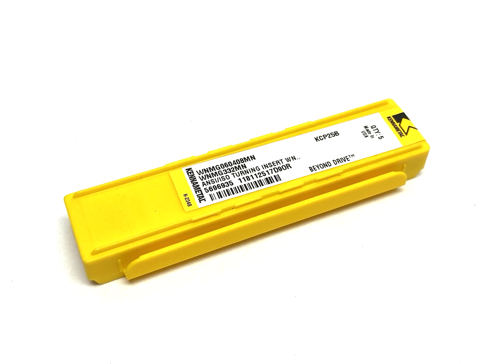 5696935 | Kennametal Kenloc™ Turning Insert Medium-Negative WNMG060408MN PKG OF 5 - New - Maverick Industrial Sales