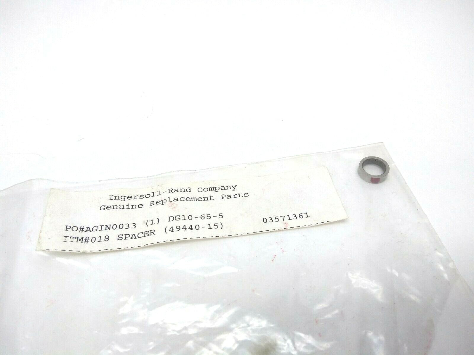 Ingersoll-Rand DG10-65-5 #018 Spacer, Genuine Replacement Part - Maverick Industrial Sales
