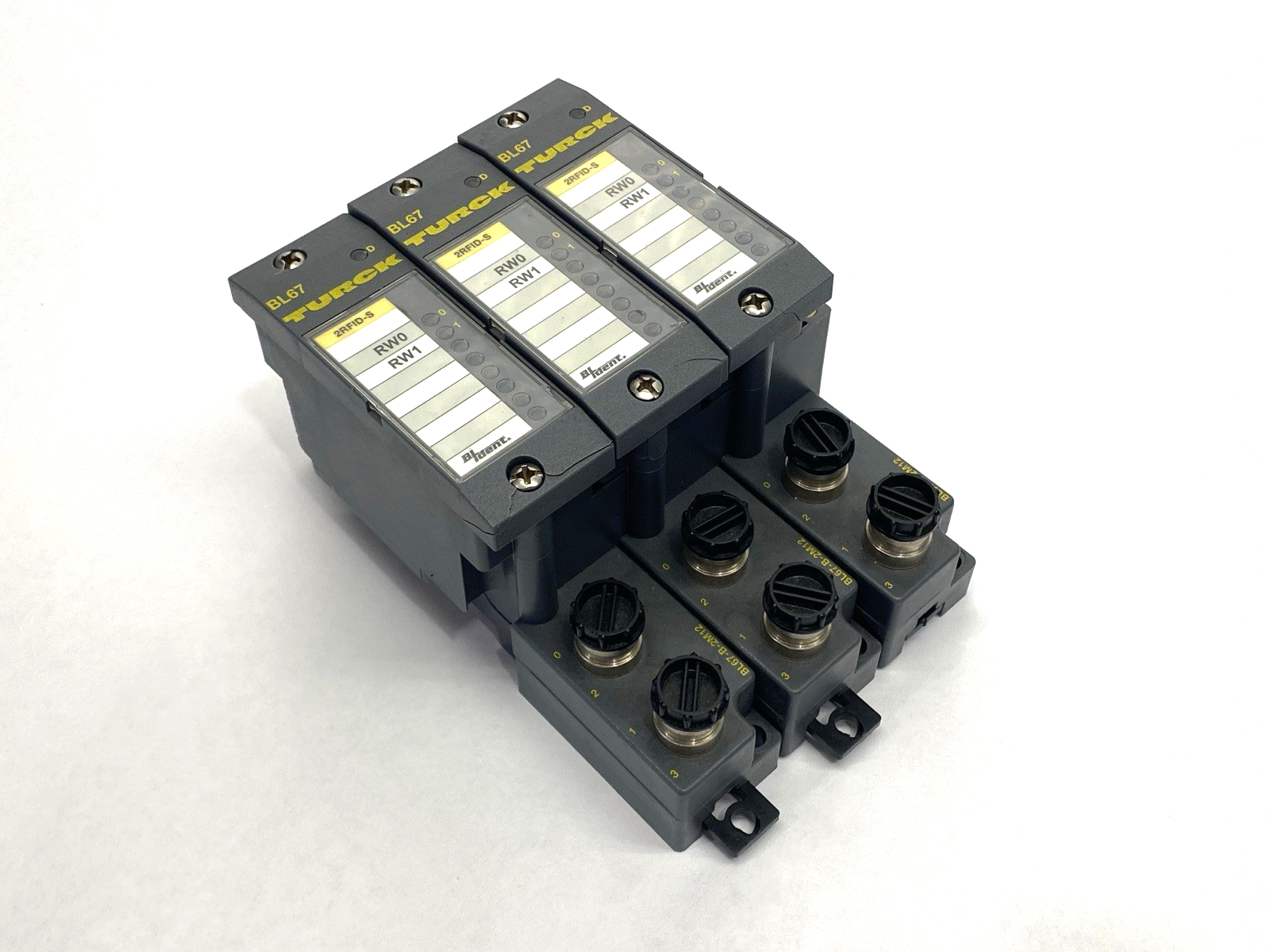 Turck BL67-B-2M12 Base Module Male Connector M12 5-Pin 6827186 DAMAGED LOT OF 3 - Maverick Industrial Sales