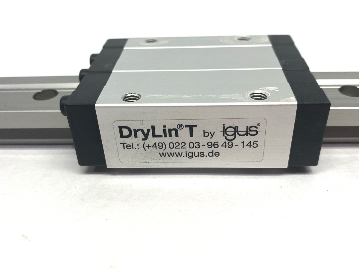 igus TW-01-20-HKA drylin® T Standard Carriage 2x with Hand Clamp, 16-1/8" Rail - Maverick Industrial Sales
