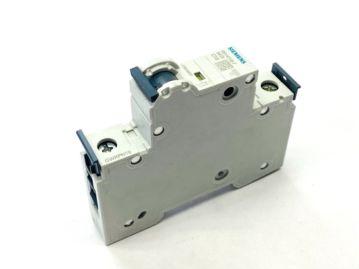 5SY4110-7 | Siemens Miniature Circuit Breaker C10 1-Pole 10kA 10A - New – Open box - Maverick Industrial Sales