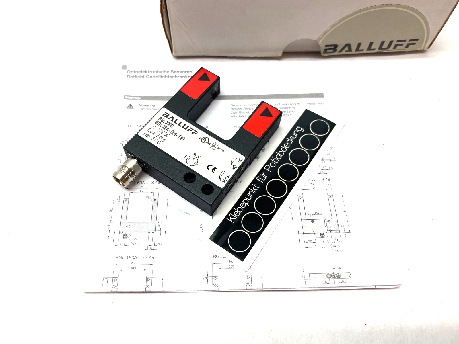 Balluff BGL000R Photoelectric Fork Sensor BGL 20A-001-S49 - Maverick Industrial Sales