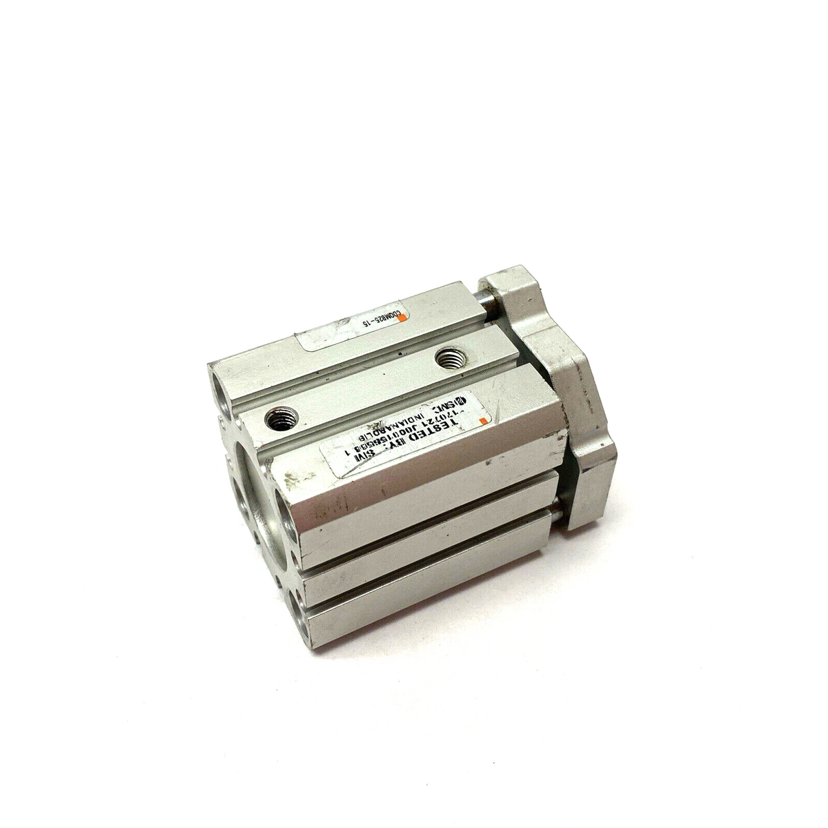 CDQMB25-15 | SMC Compact Guide Rod Cylinder 25mm Bore 15mm Stroke - Used - Maverick Industrial Sales