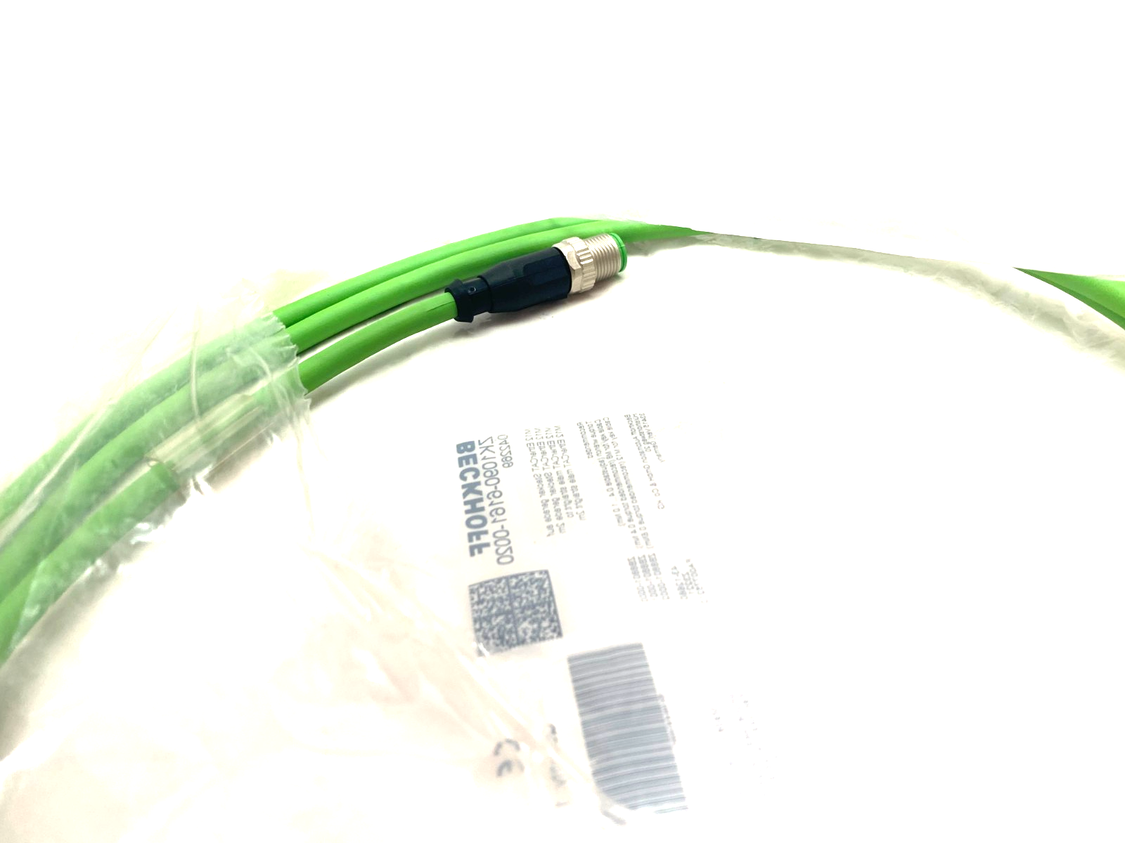 Beckhoff ZK1090-6161-0020 Double Ended EtherCAT Cable M12 4-Pin 2m 042269 - Maverick Industrial Sales