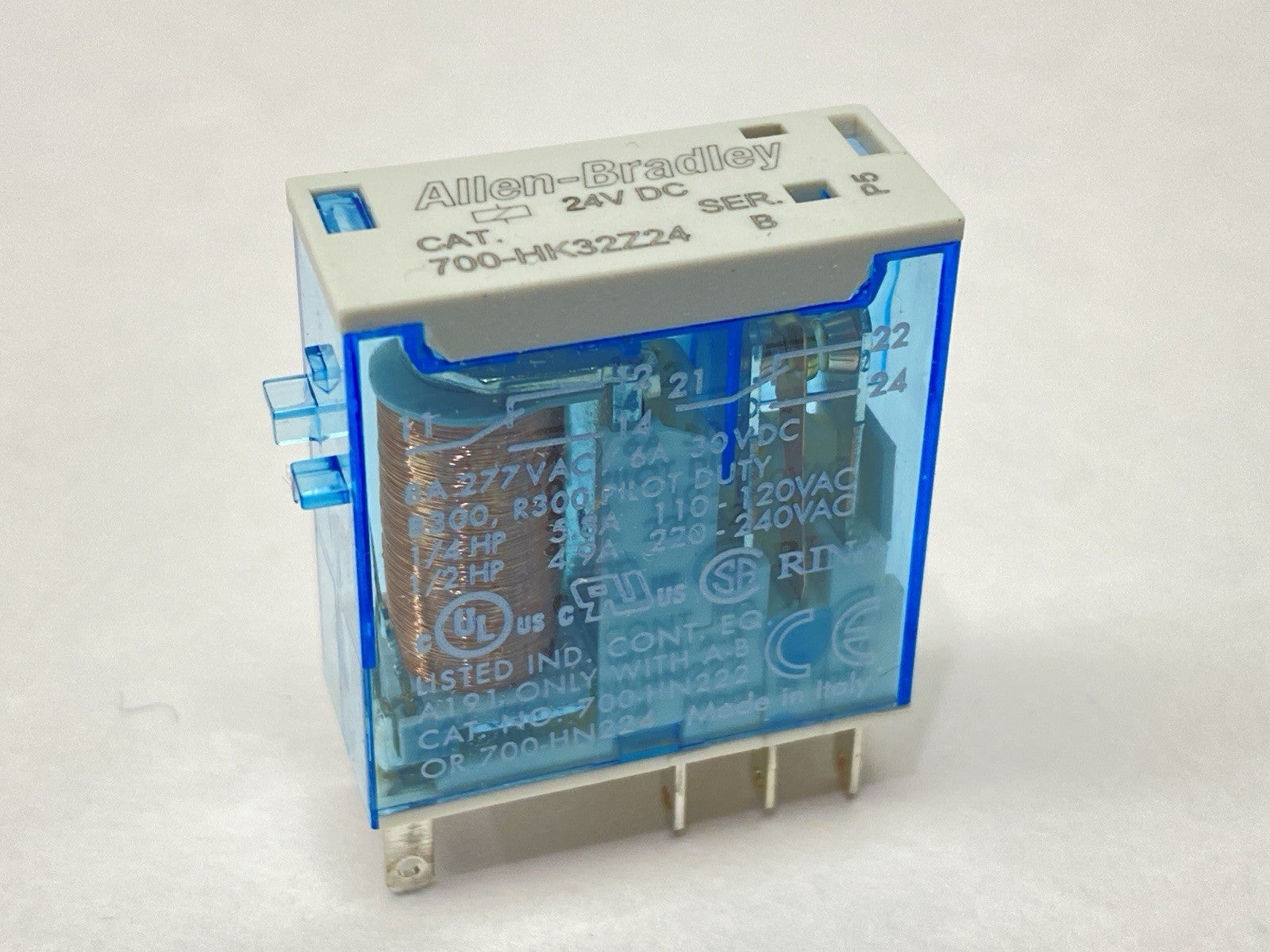 700-HK32Z24 | Allen Bradley Ser B GP Slim Line Relay 8A 24VDC 158737 - New - Maverick Industrial Sales