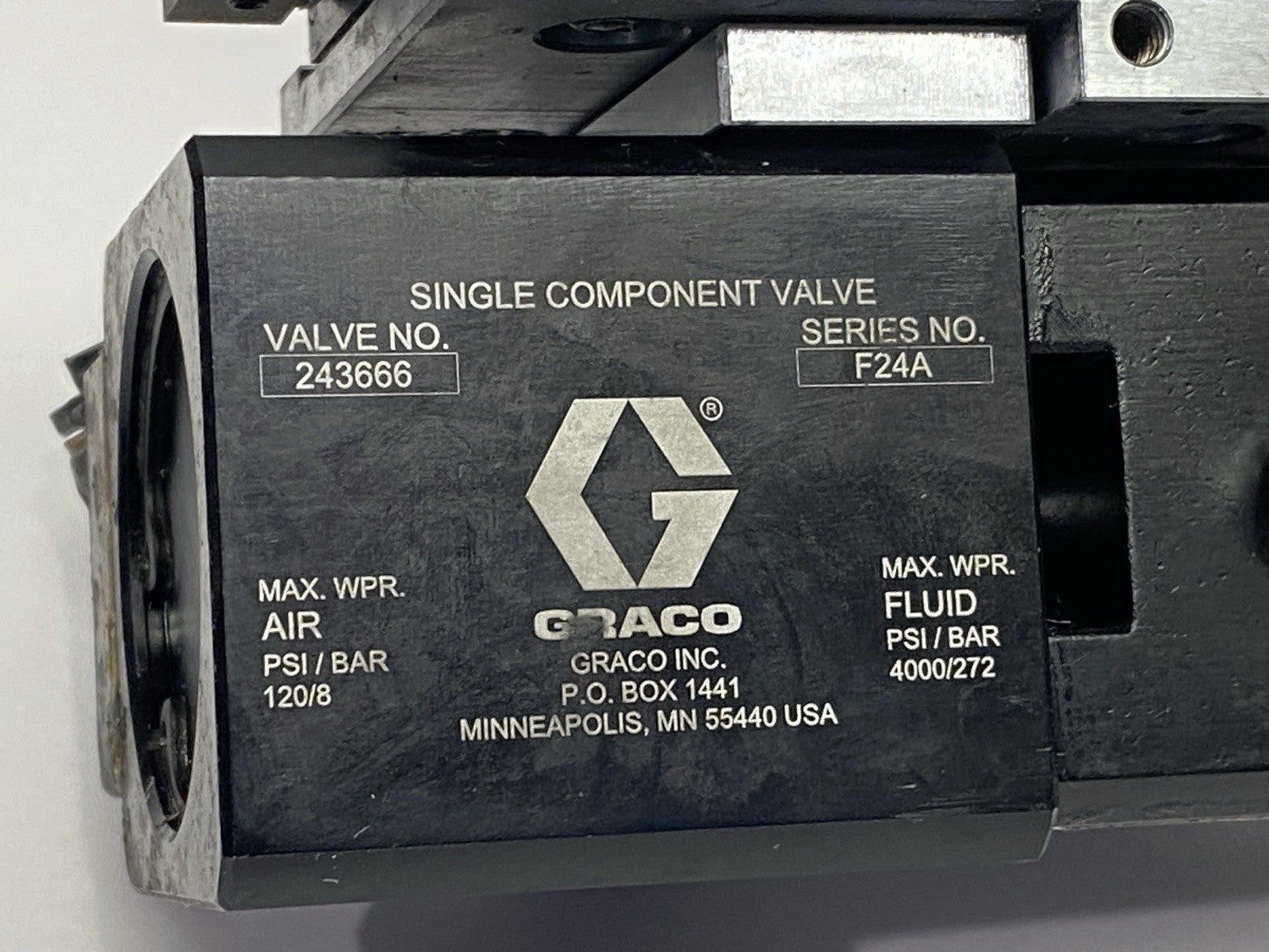 Graco 243666 Single Component 1K Ultra-Lite Pneumatic Dispense Valve Assembly - Maverick Industrial Sales