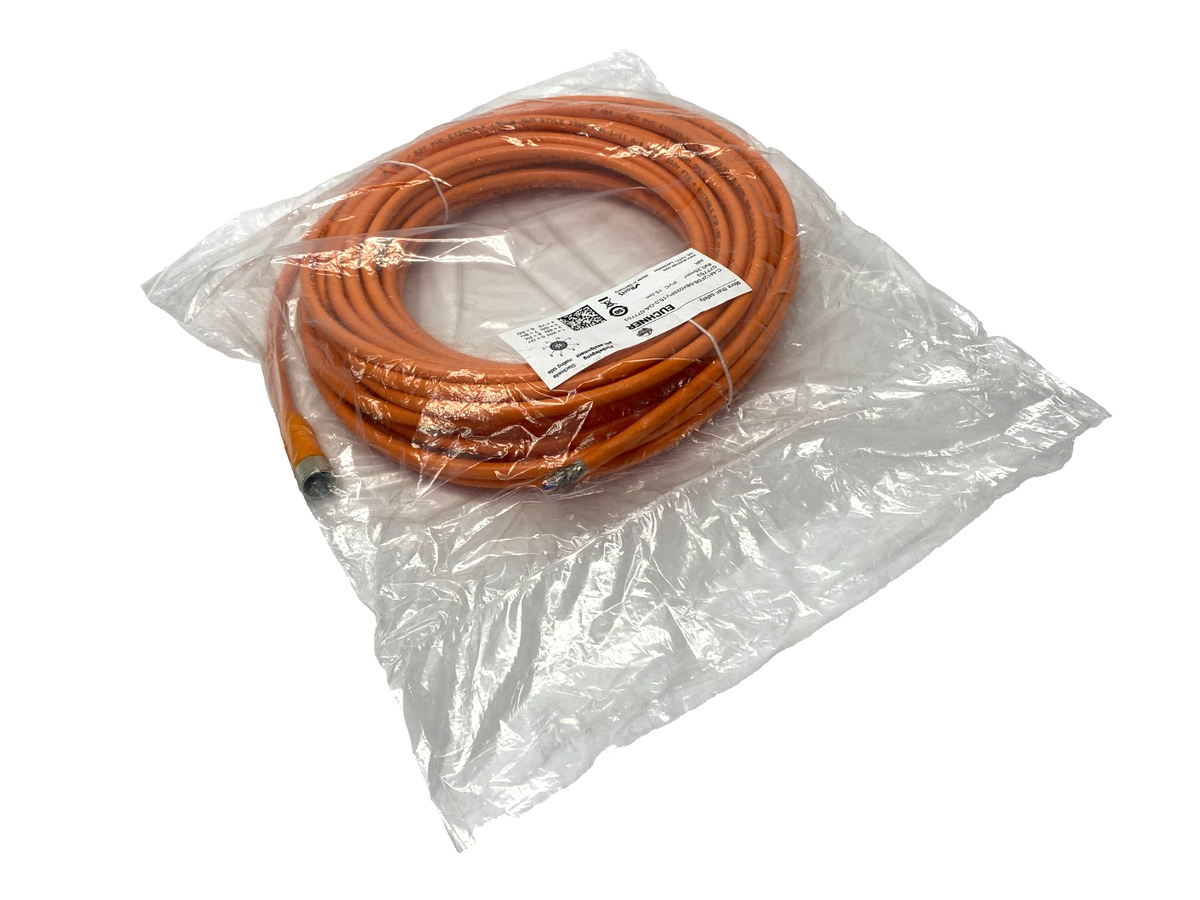 C-M12F08-08X025PV15,0-GA-077753 | Euchner Connecting Cable M12 8-Pin 15m 077753 - New - Maverick Industrial Sales