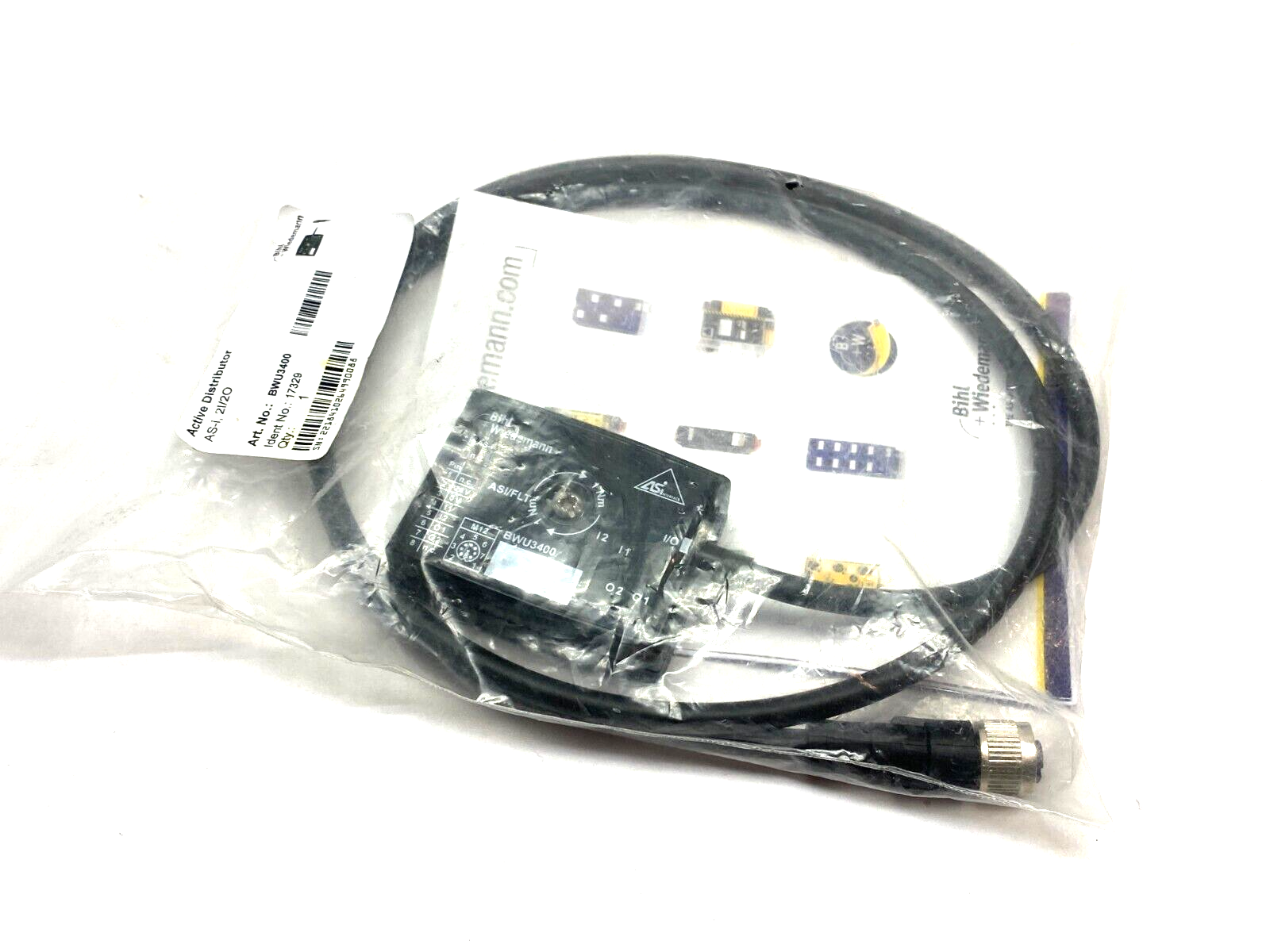 Bihl+Wiedemann BWU3400 Active Distributor AS-i, 2I/2O IP67 17329 - Maverick Industrial Sales