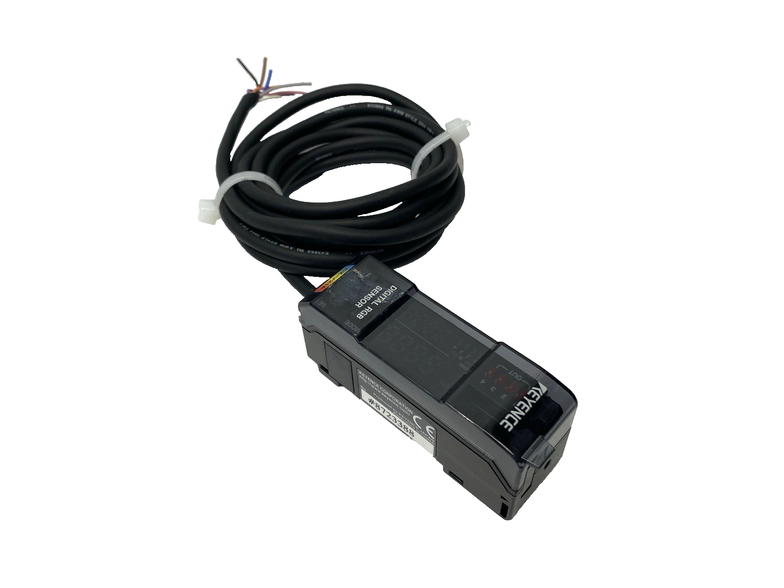 Keyence CZ-V21A RGB Digital Sensor Amplifier Unit, NPN CUT LEADS - Maverick Industrial Sales