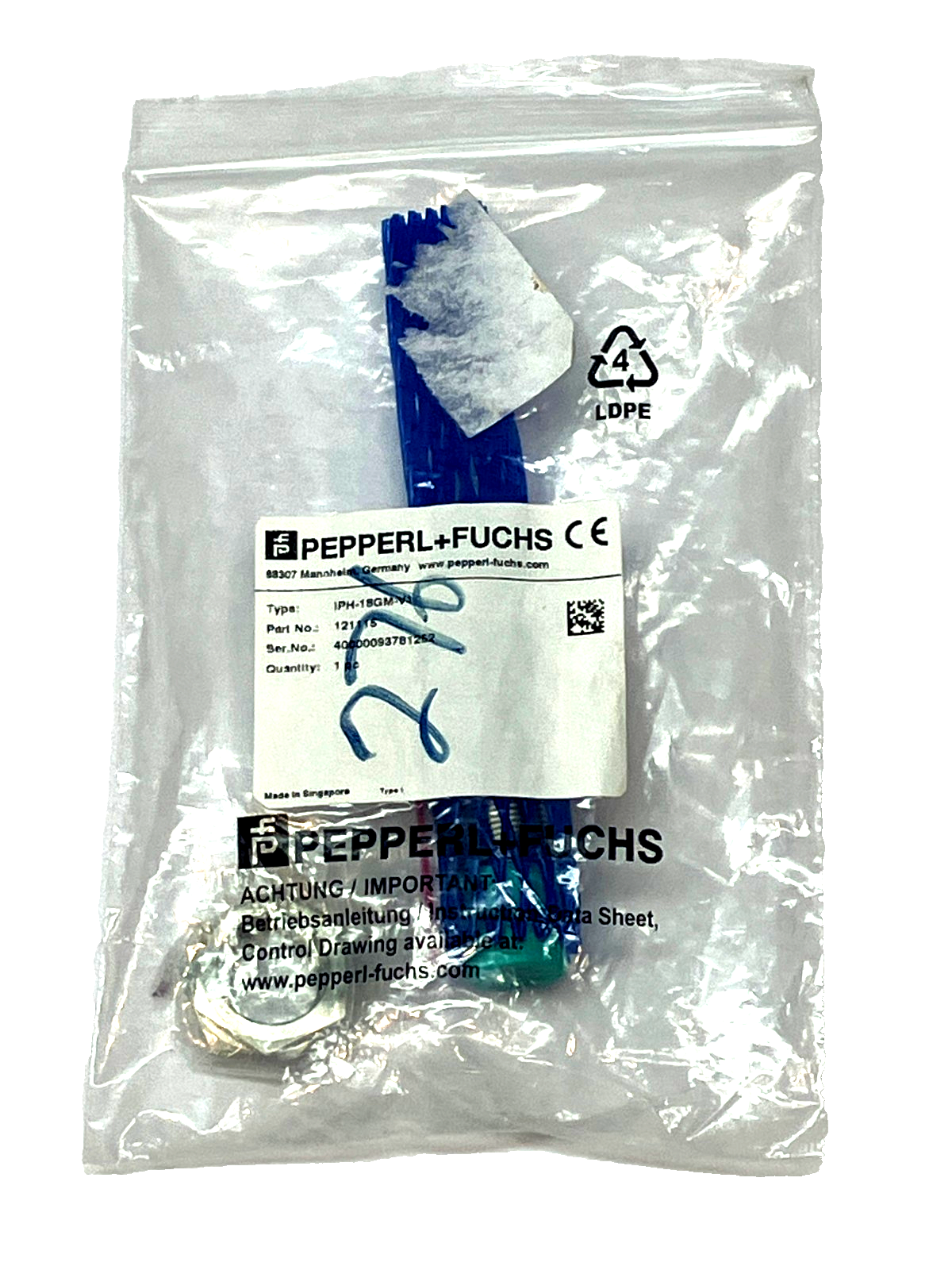 Pepperl+Fuchs IPH-18GM-V1 Read/Write Head for IDENT Control 121115 - Maverick Industrial Sales