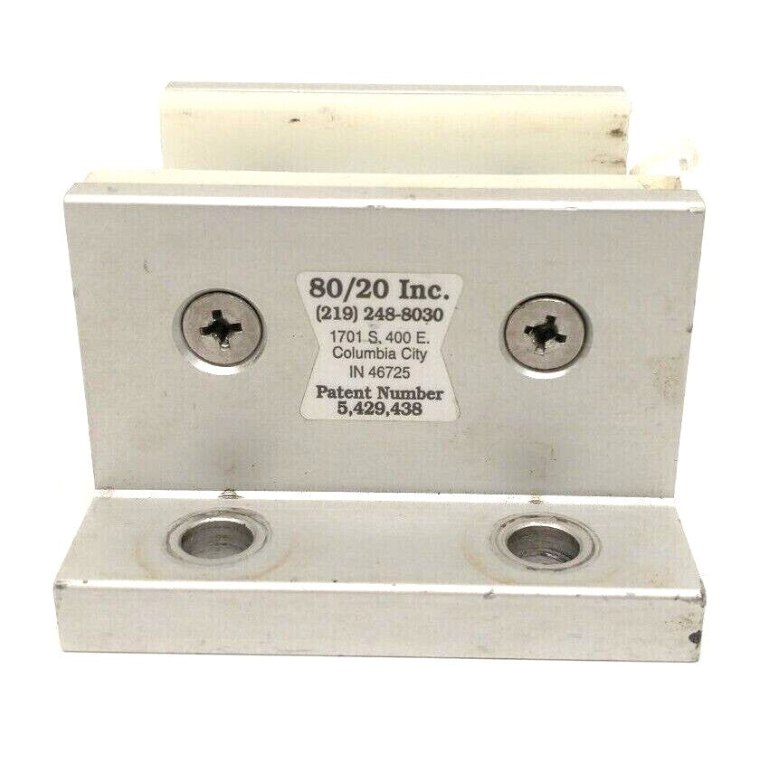 6825 | 80/20 3-Slot Mount Double Flange Aluminum Linear Bearing DAMAGED PLASTIC - Used - Maverick Industrial Sales