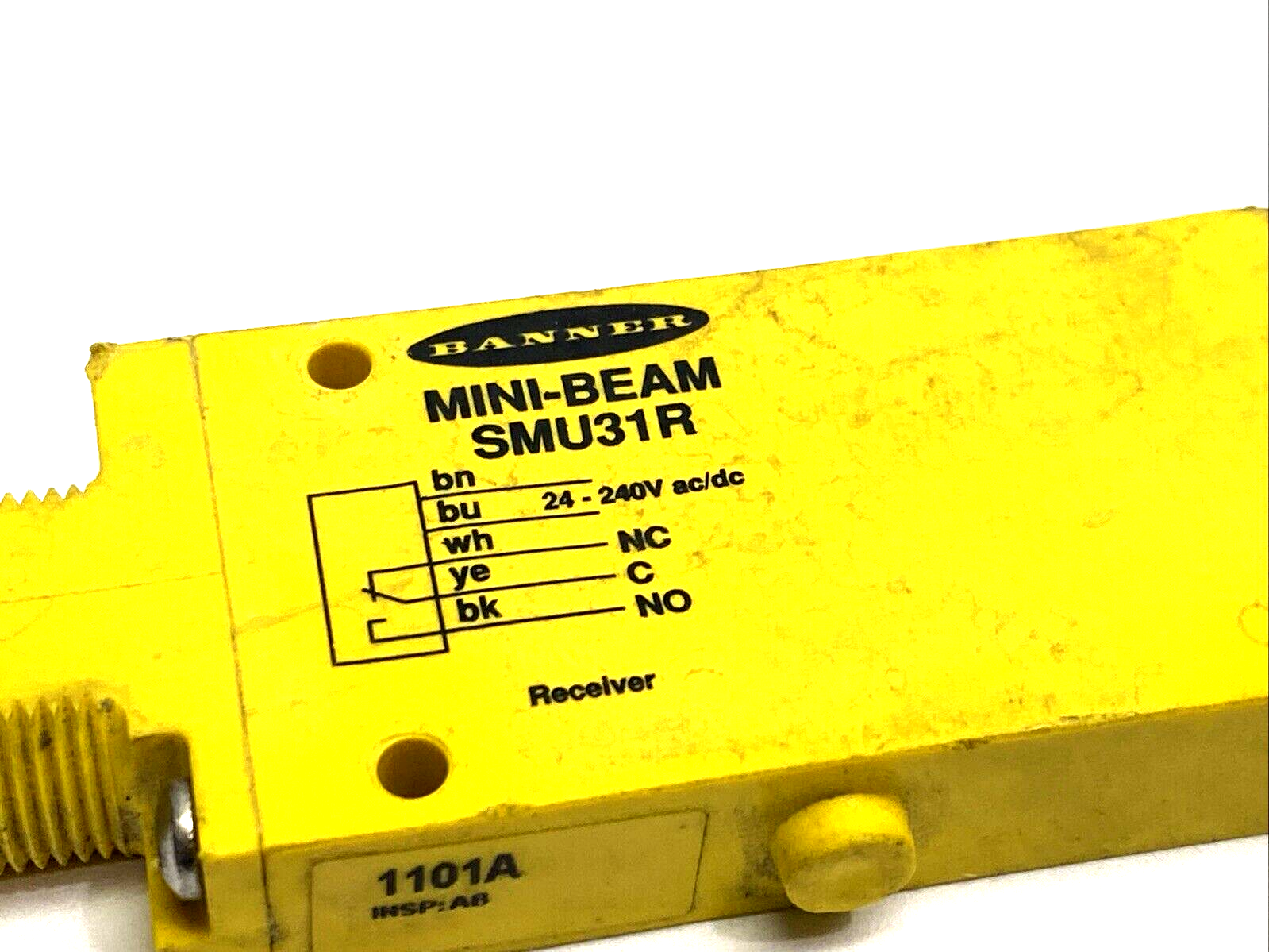 Banner SMU31R MINI-BEAM Sensor Receiver 52576 CUT CABLE - Maverick Industrial Sales