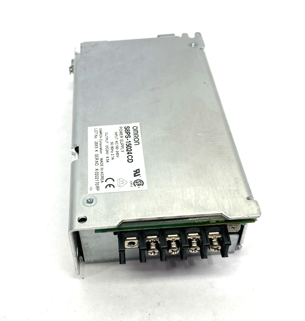 Omron S8PS-15024CD Power Supply Unit 100-240VAC 2.7/6.5A MISSING TERM. SCREW - Maverick Industrial Sales