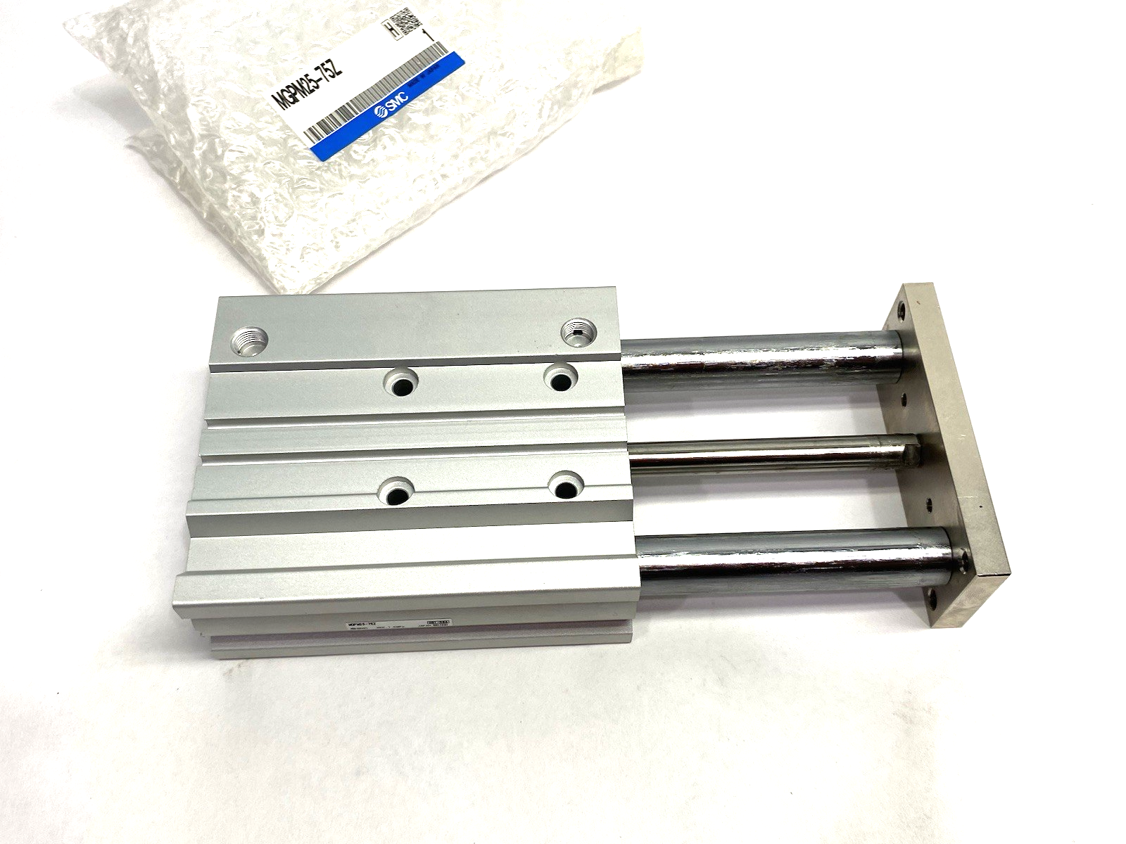 MGPM25-75Z | SMC Compact Pneumatic Guide Cylinder 25mm Bore 75mm Stroke - New Other - Maverick Industrial Sales