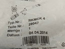 Lumberg Automation RKMCK 4 Circular M8 Socket 4 Position Screw Terminal 28047 - Maverick Industrial Sales